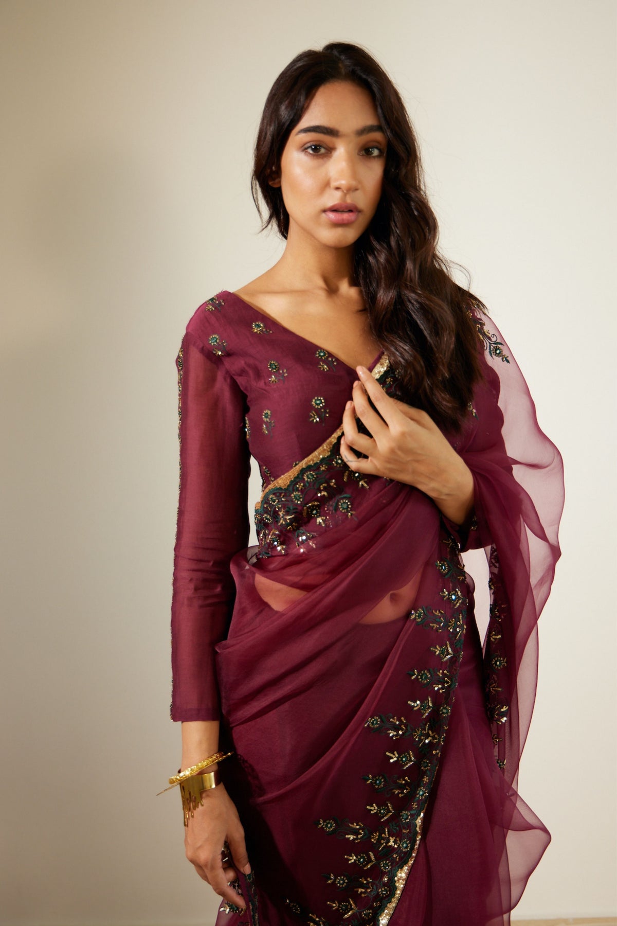 Purple Poornima Saree