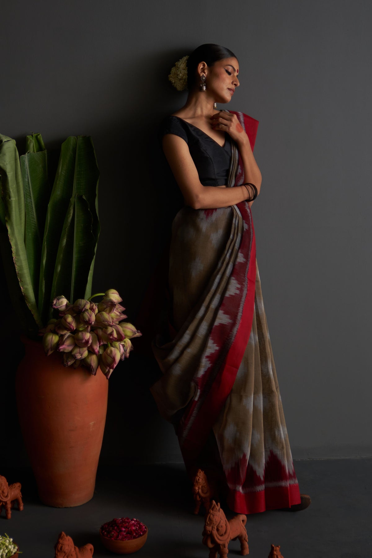 Kalpana Grey Saree