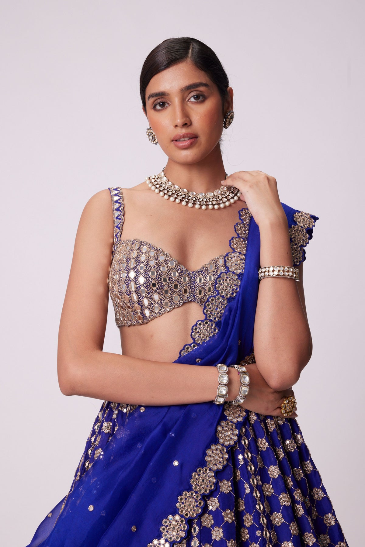 Persian Blue Lehenga Set