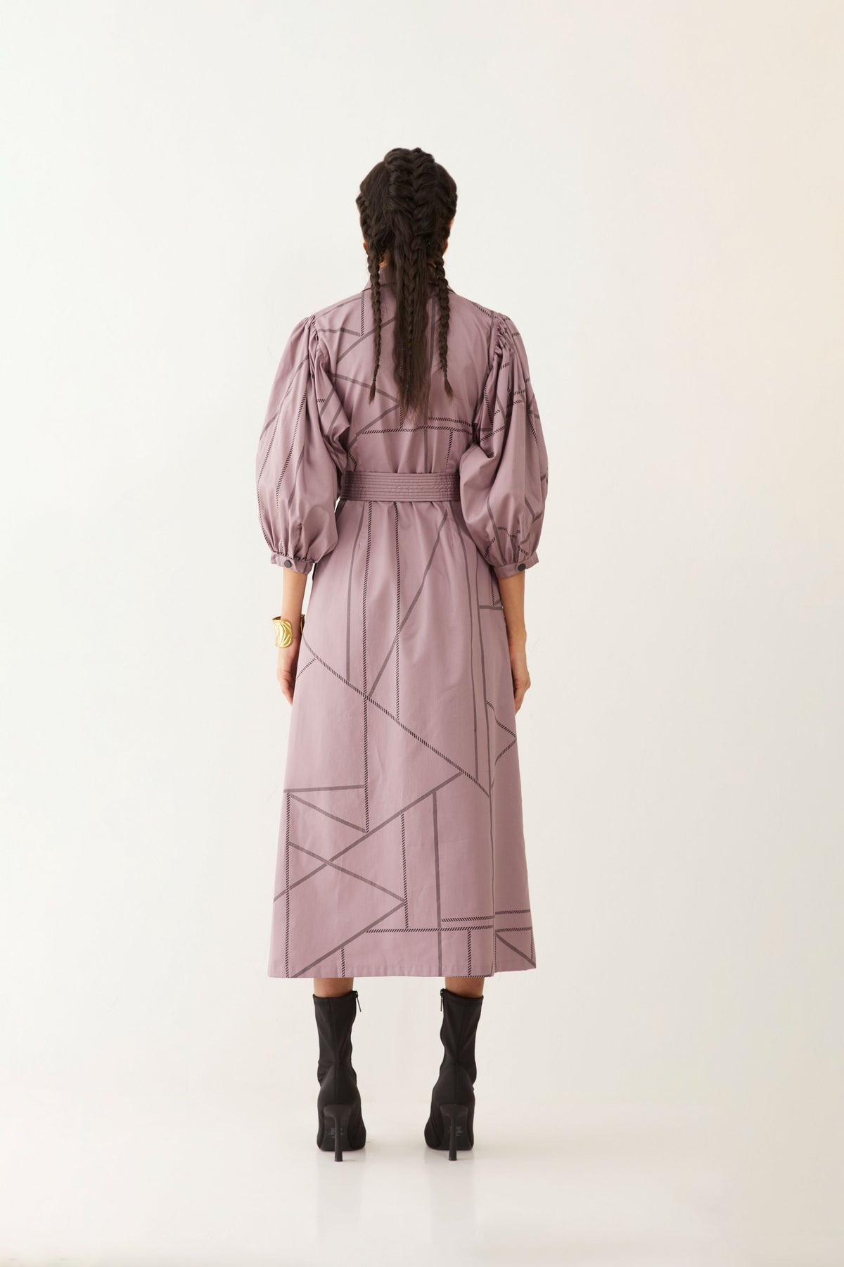 Mizuri Dress In Pipeline Print