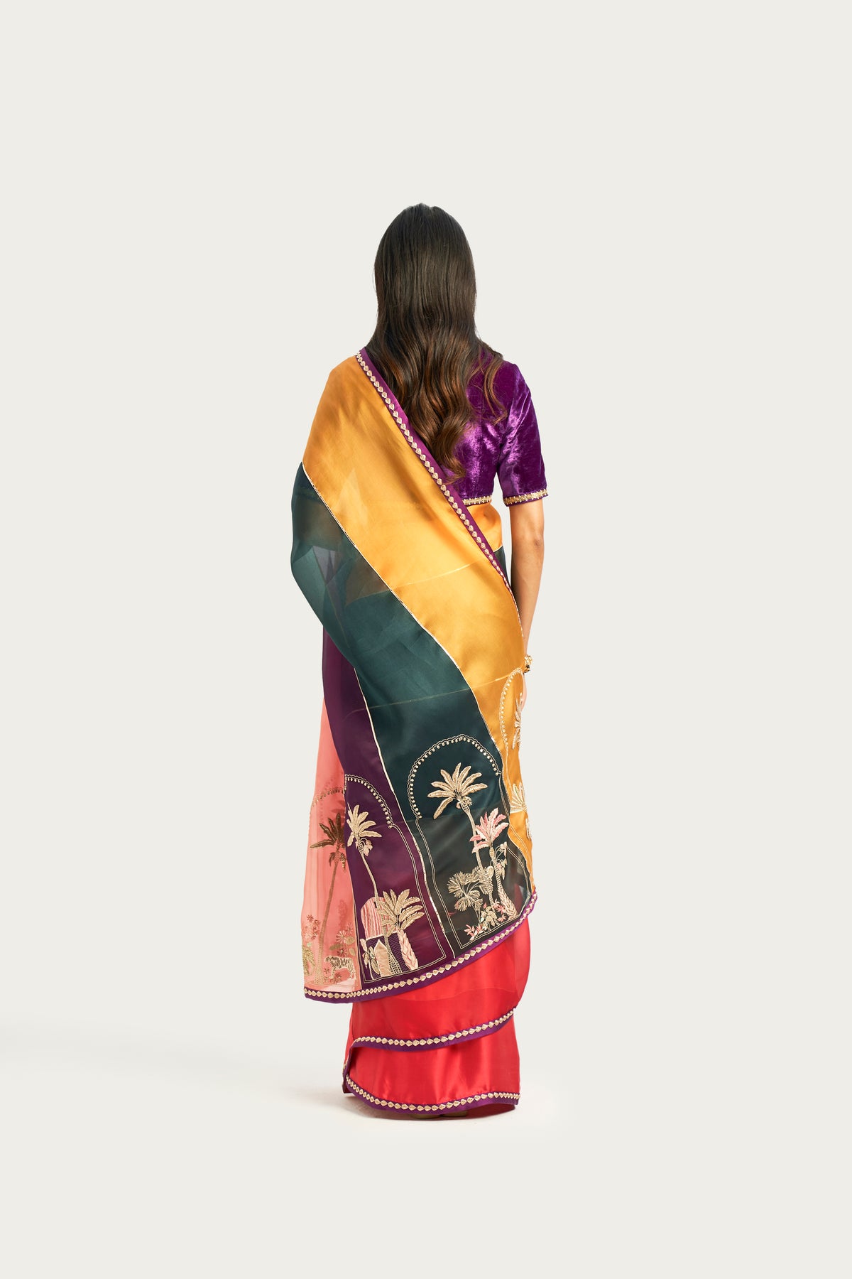 Meknes multicolour saree