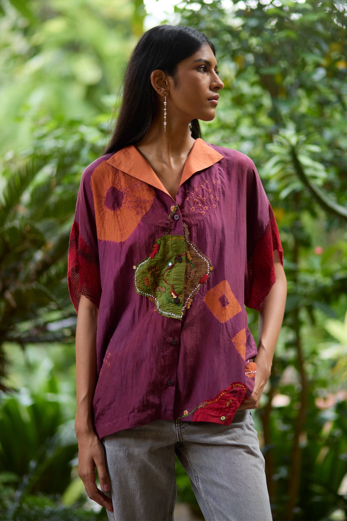 Bandhni Kaftan Shirt