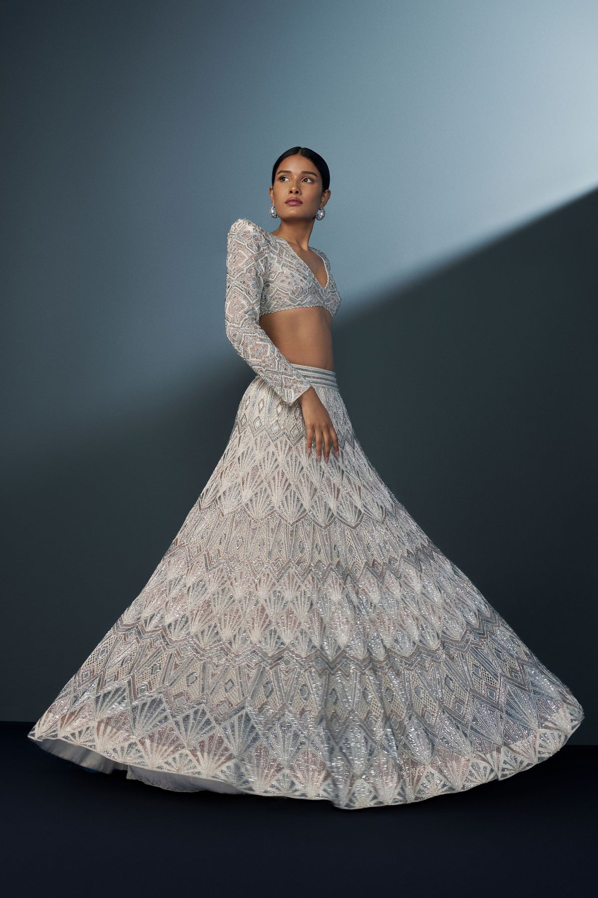 Imperia Ivory Lehenga Set