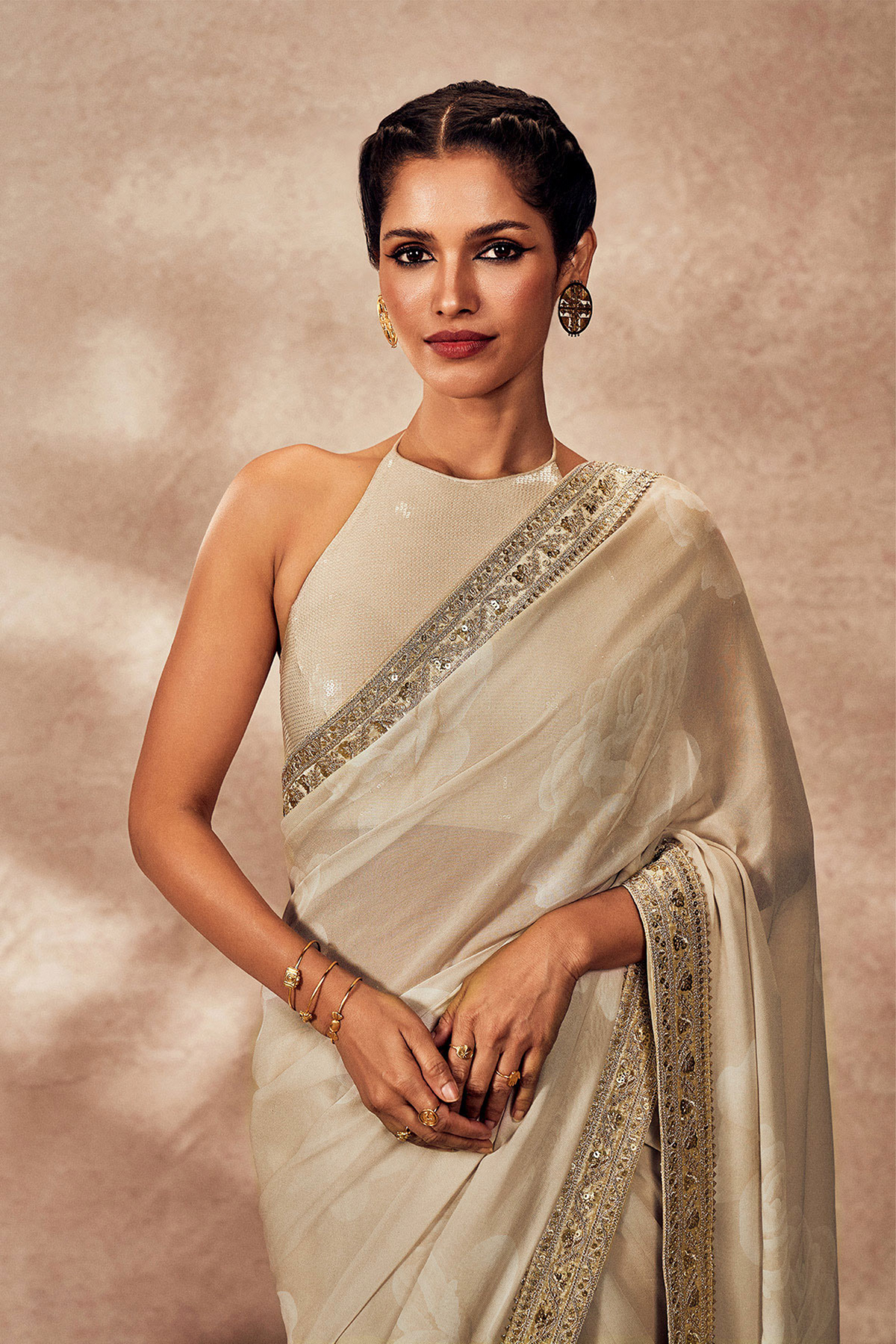 Ecru Gulaab Saree