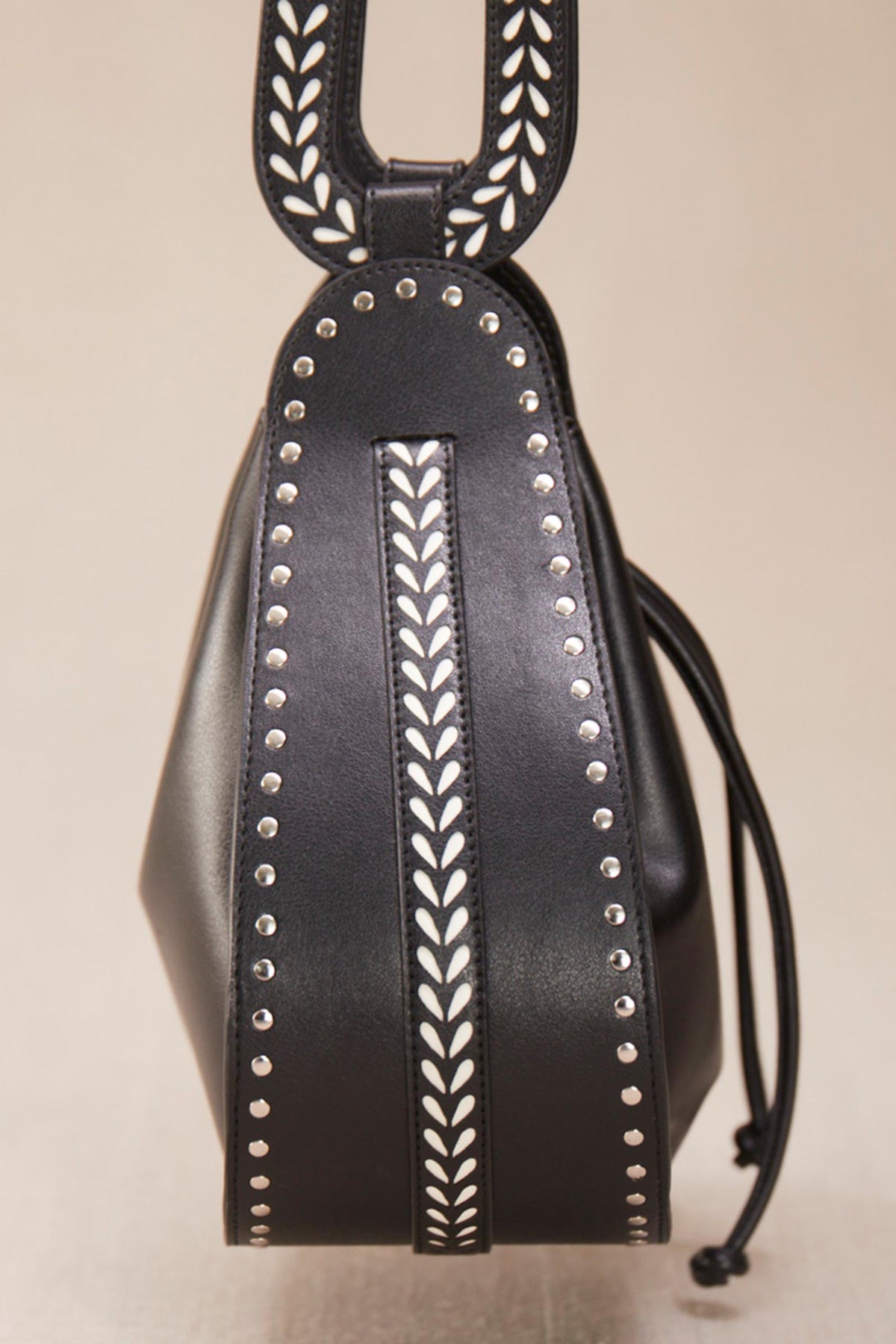 Black safeena bucket bag