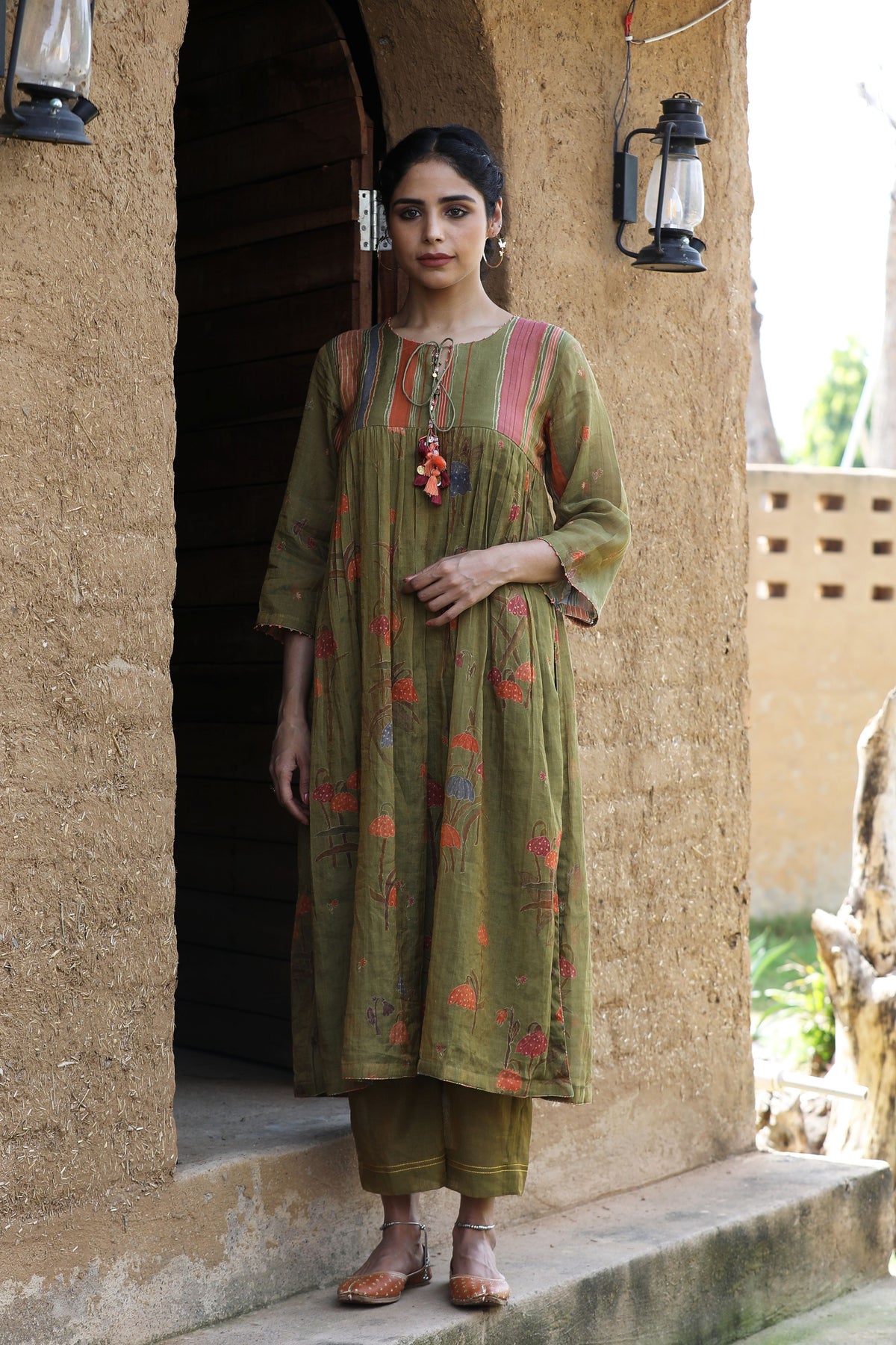 Mehendi Green Tunic Set