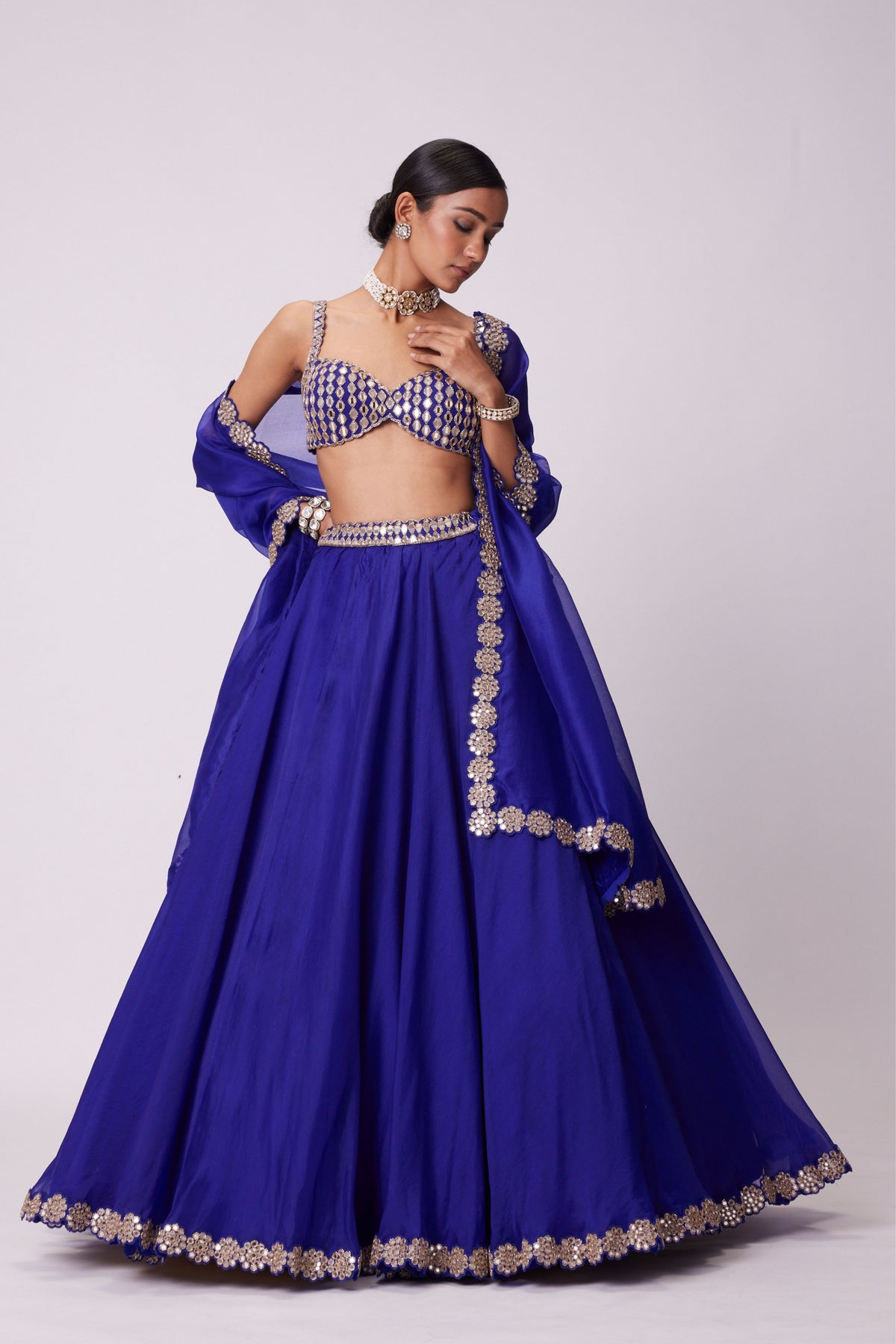 Persian Blue Lehenga Set