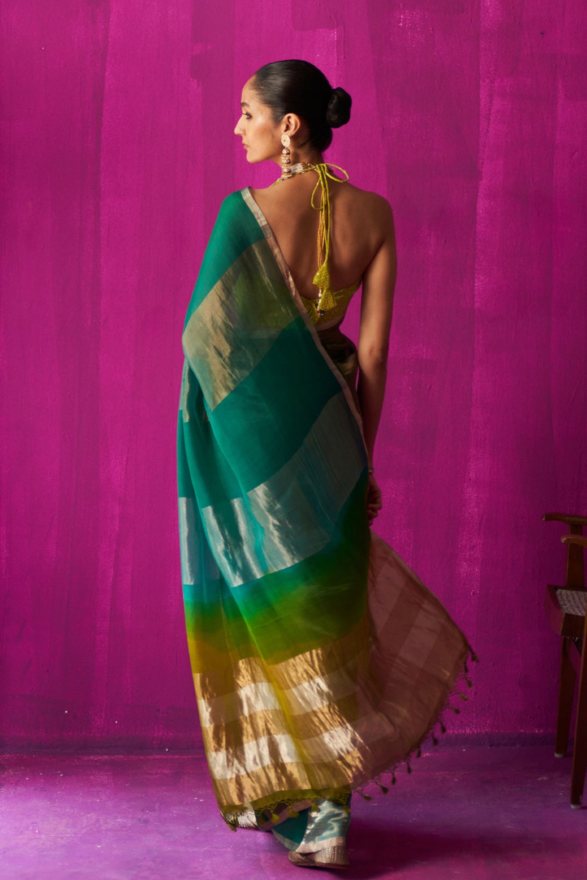 Nitya Green Saree