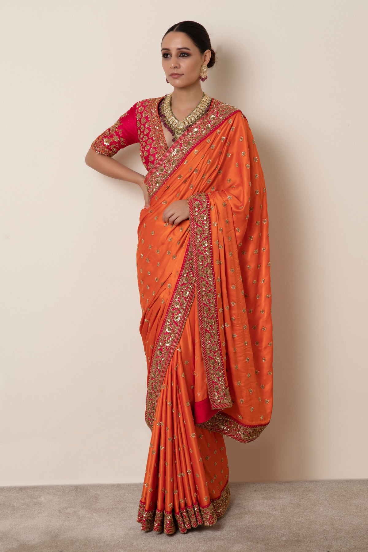 Orange Saree