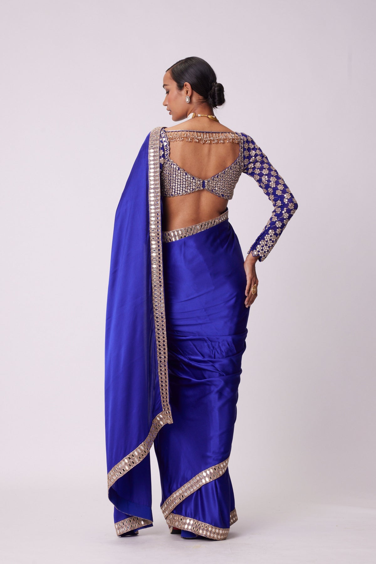 Persian Blue Saree Set