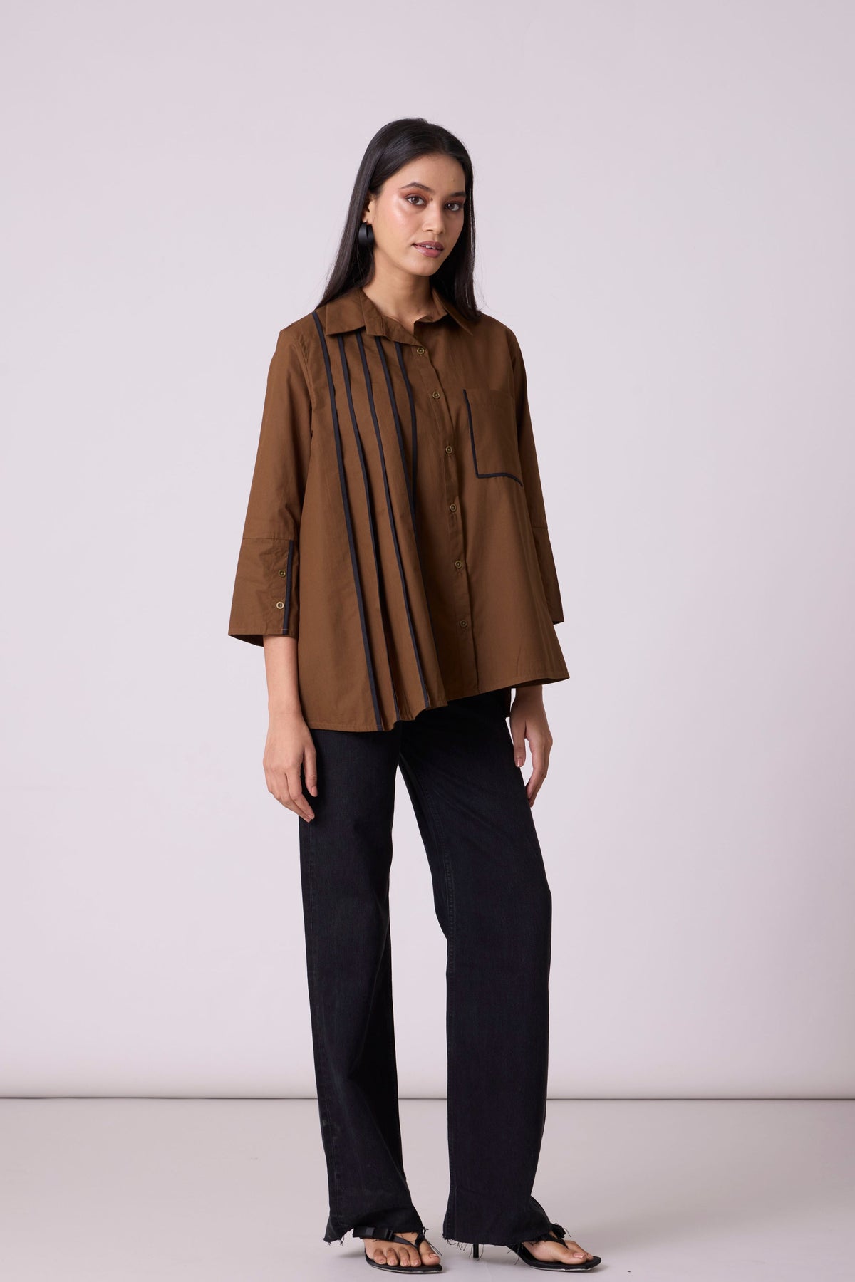 Augusta Olive Brown Shirt