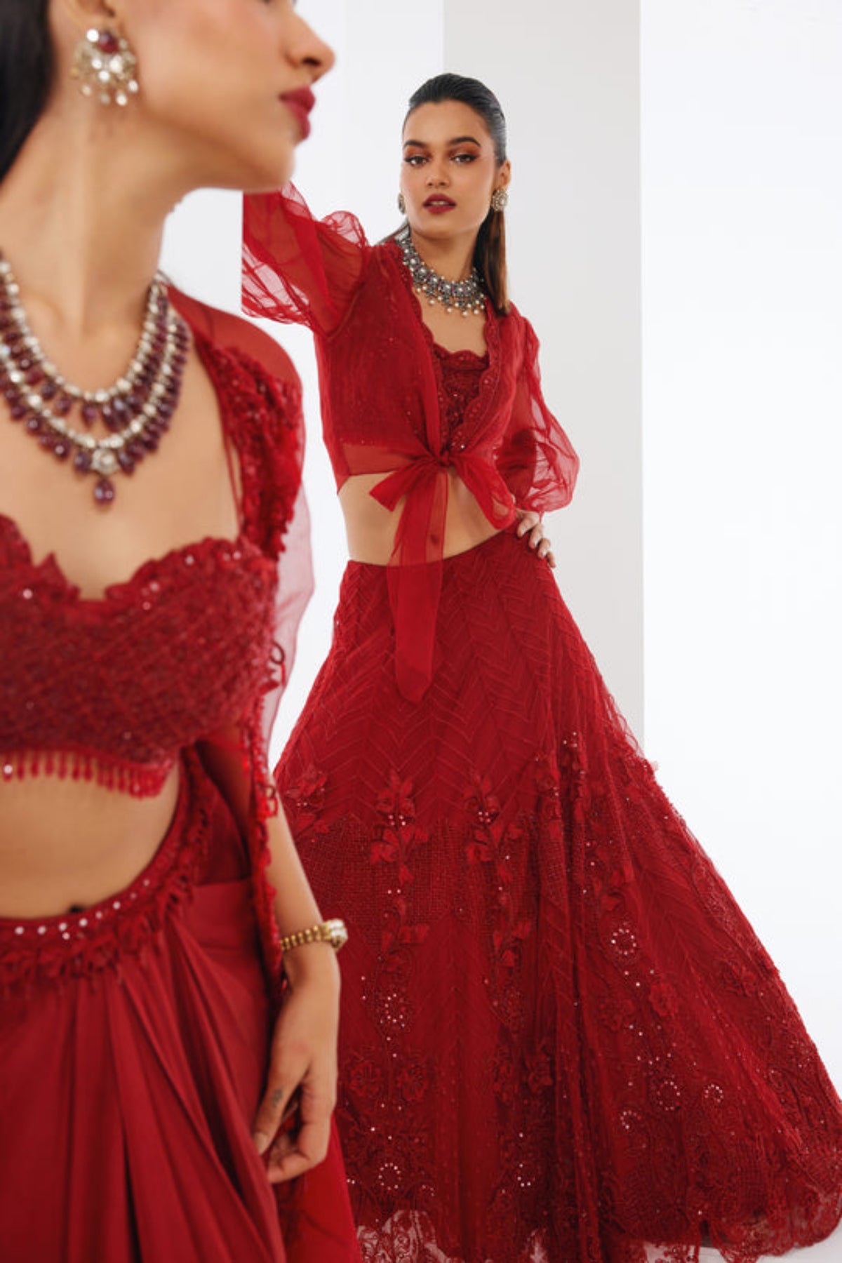 Cherry Lehenga Set