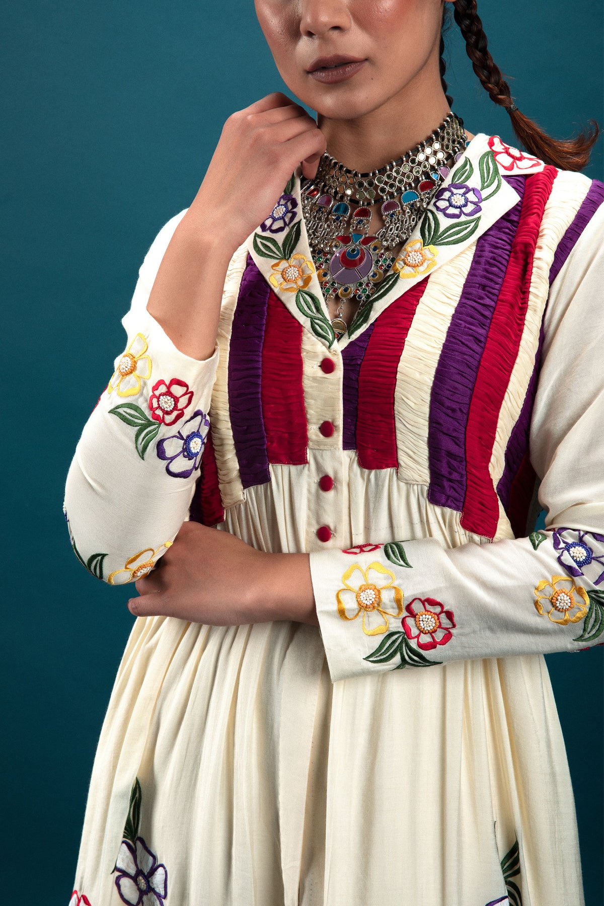 3d Embroidered Tunic