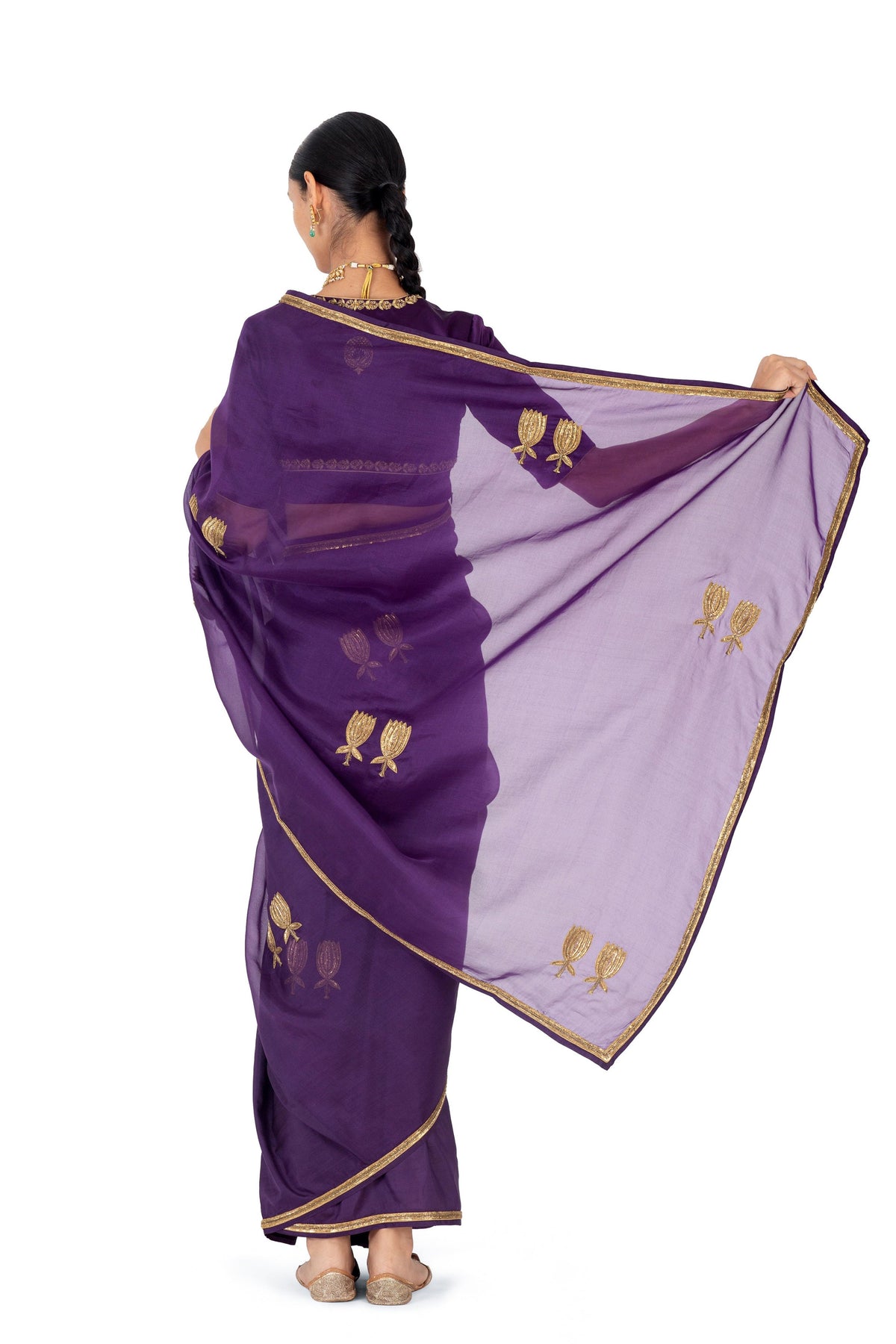 Bondir Deep Purple Sari