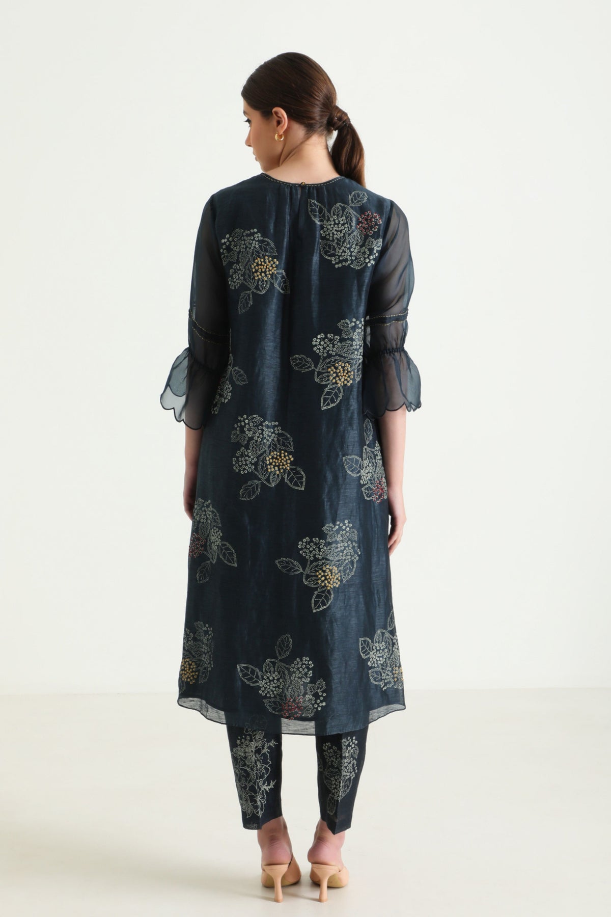 Indigo Printed Kurta Set