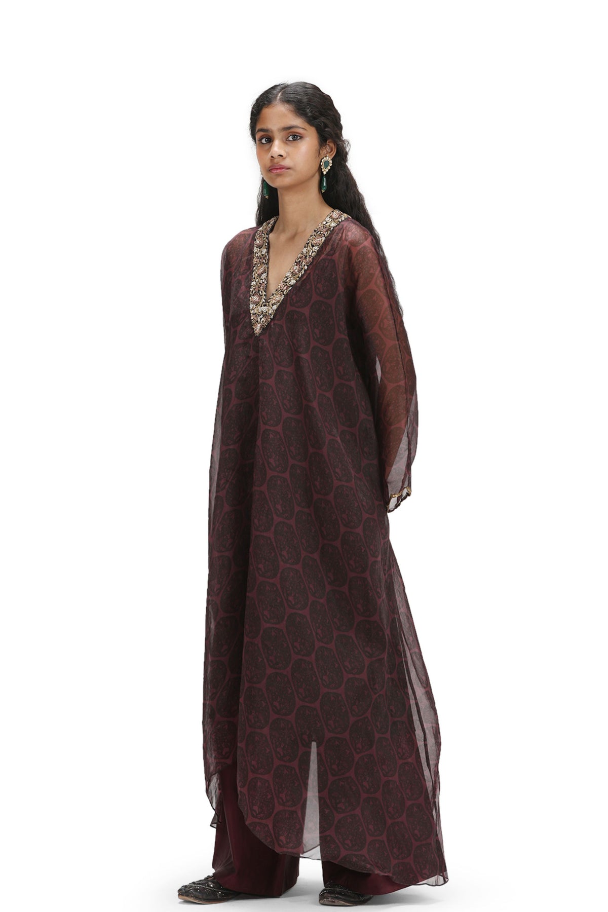 Usma Printed Kaftan Set