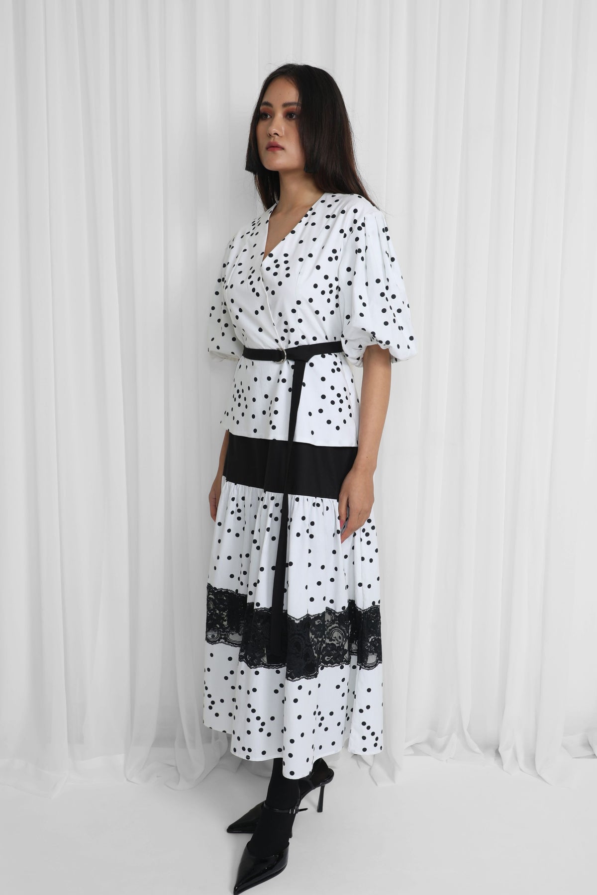 Black and White Linda Dress