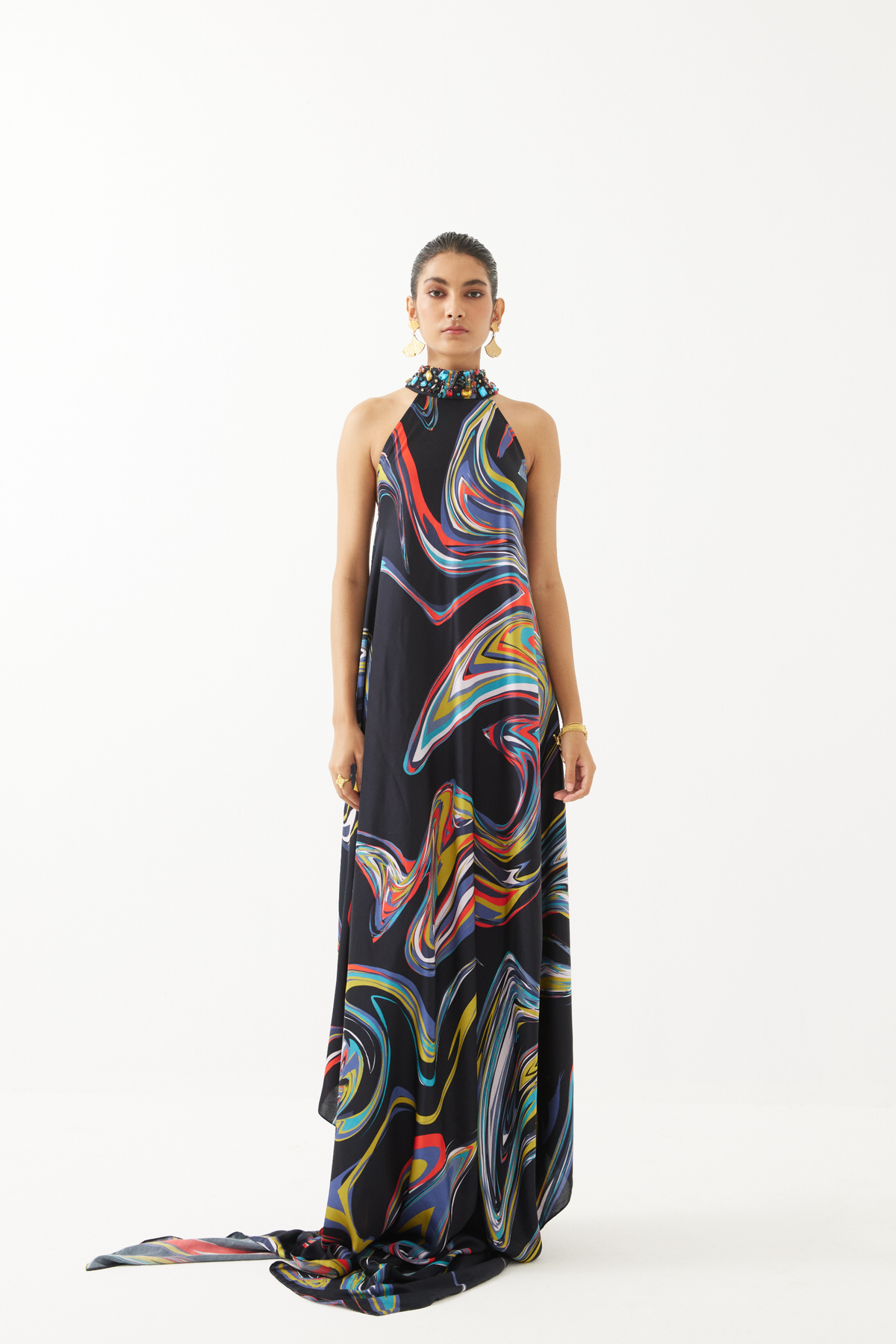 Galaxy Halter Dress