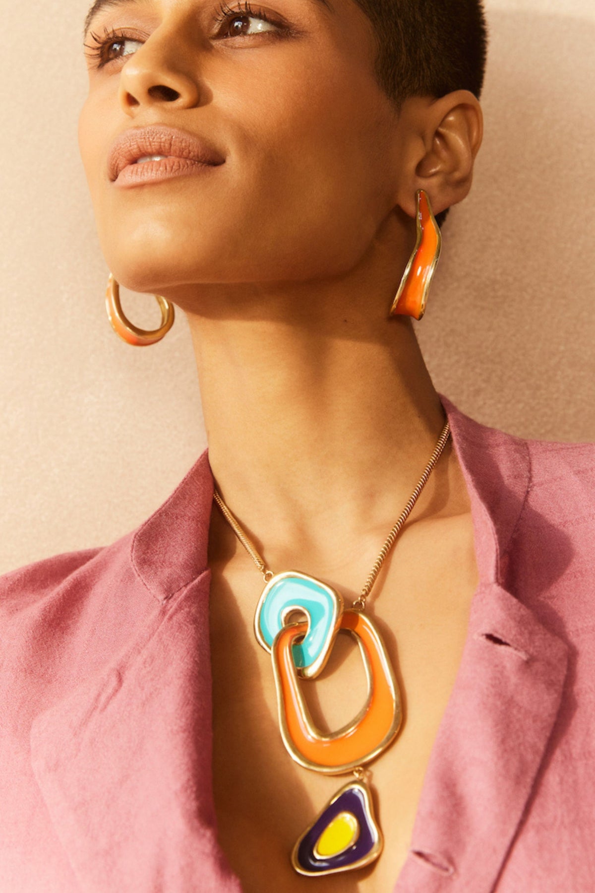 Andaman Hoops Orange Earrings