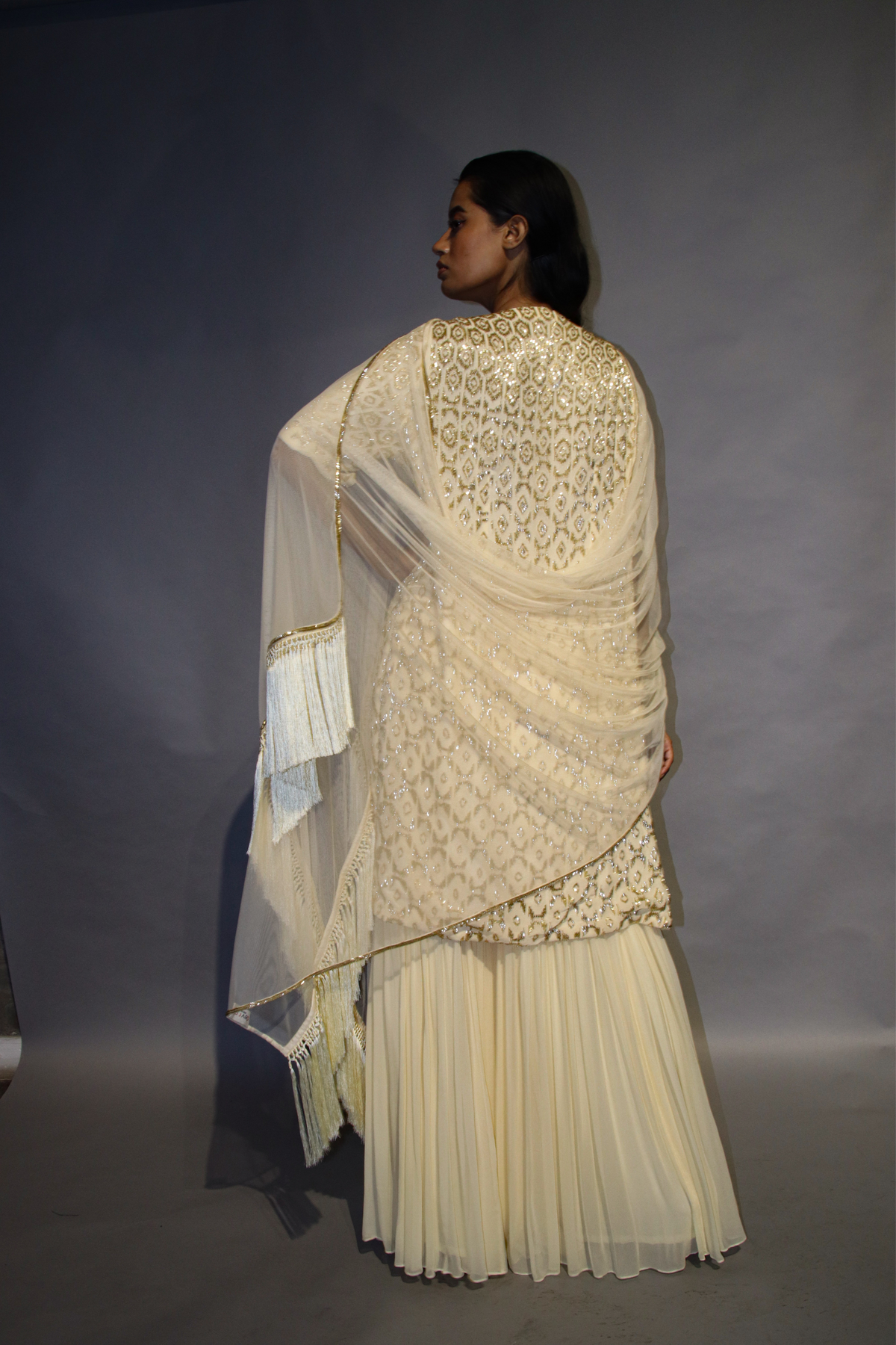 Off - White Chirag Sharara Set