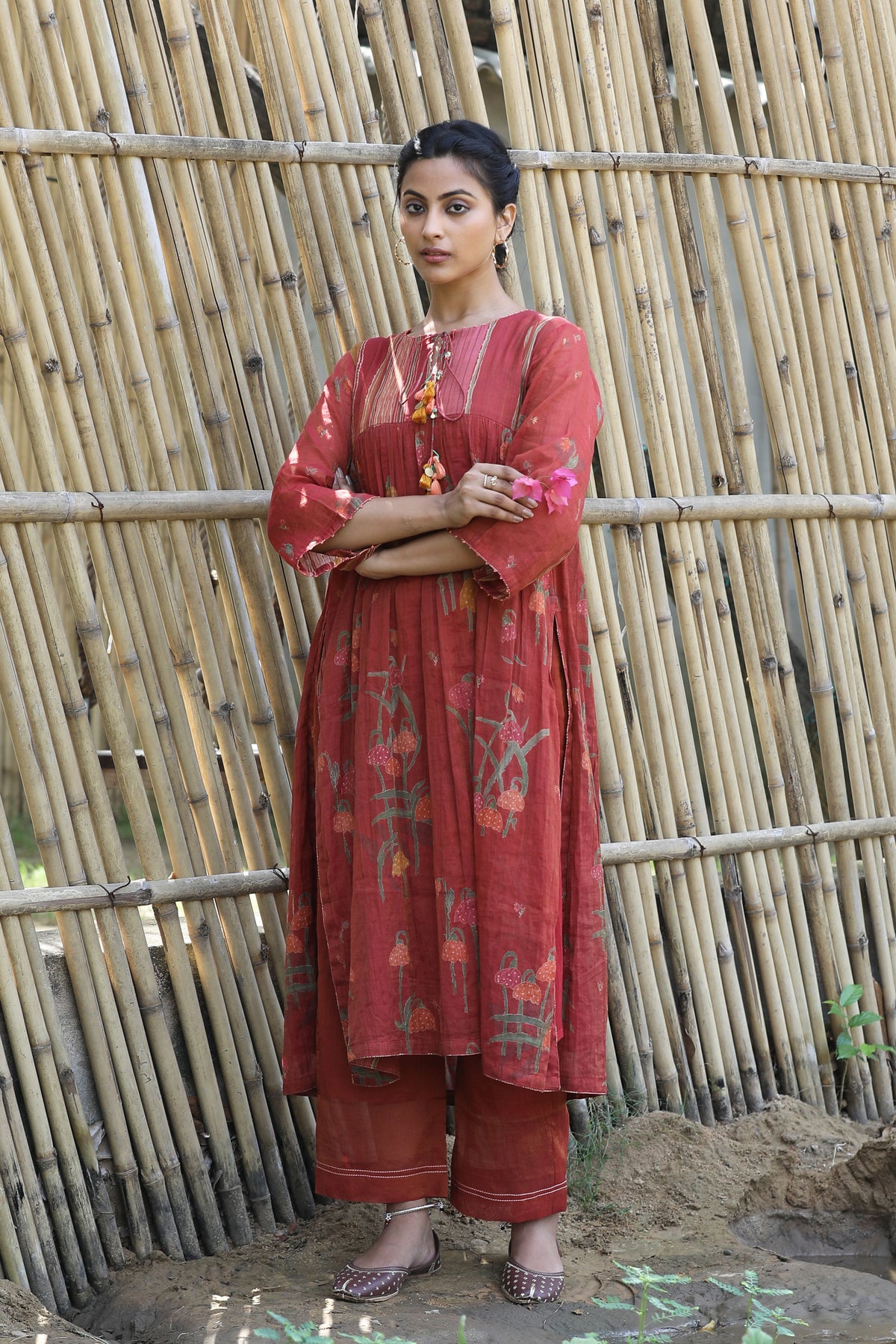 Rust Red Tunic Set