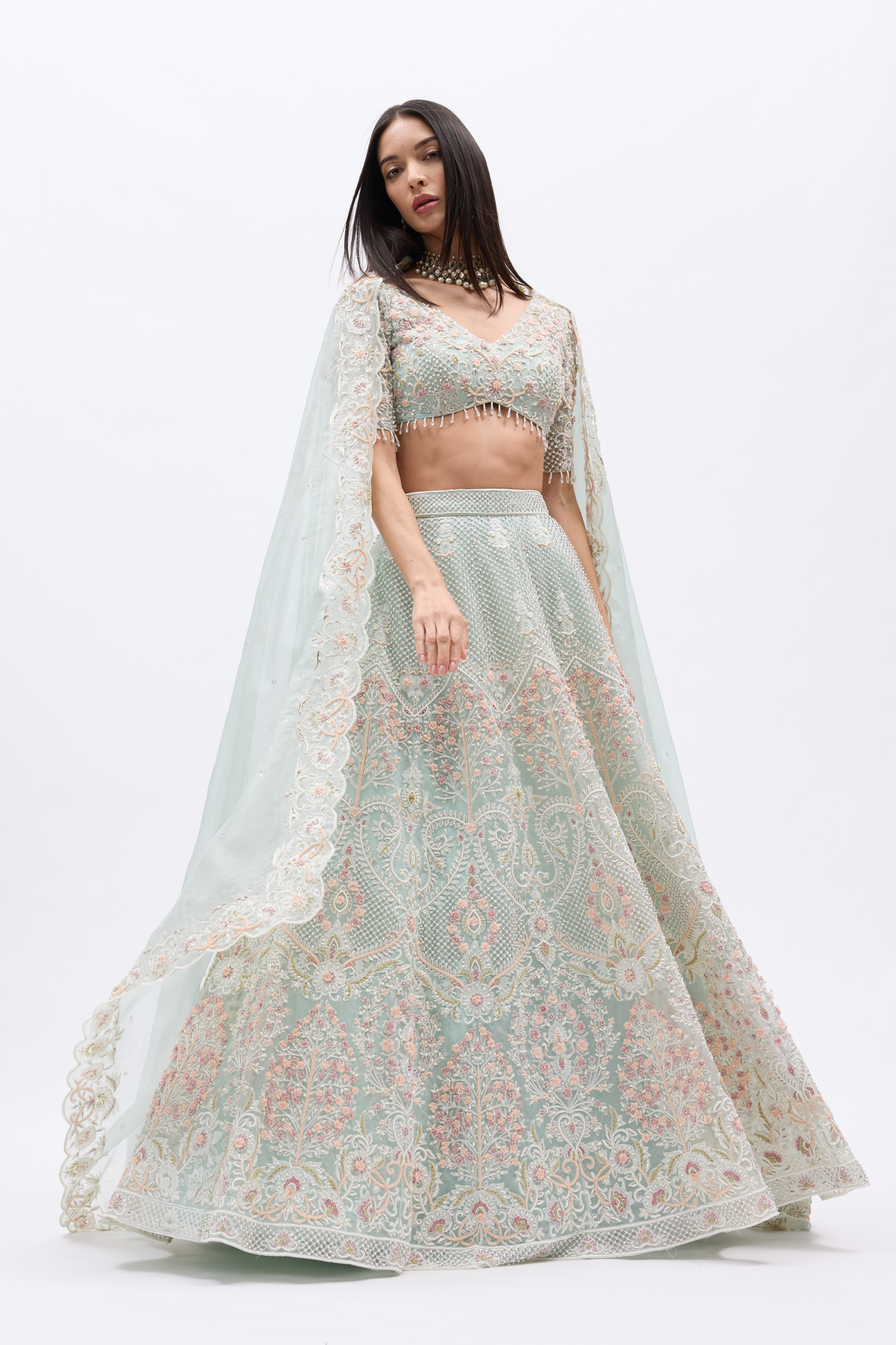 Tree Of Life Lehenga Set