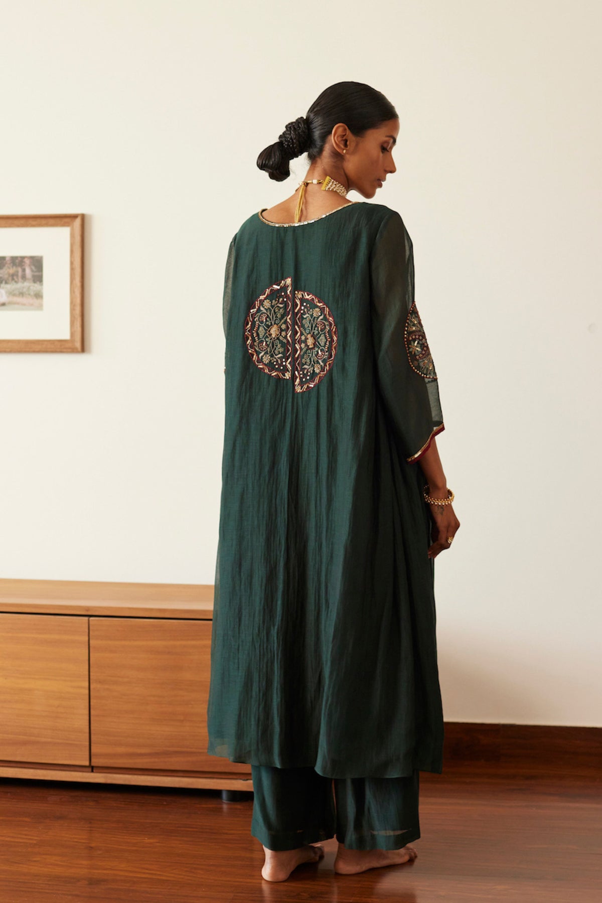 Green Shashi Kurta Set