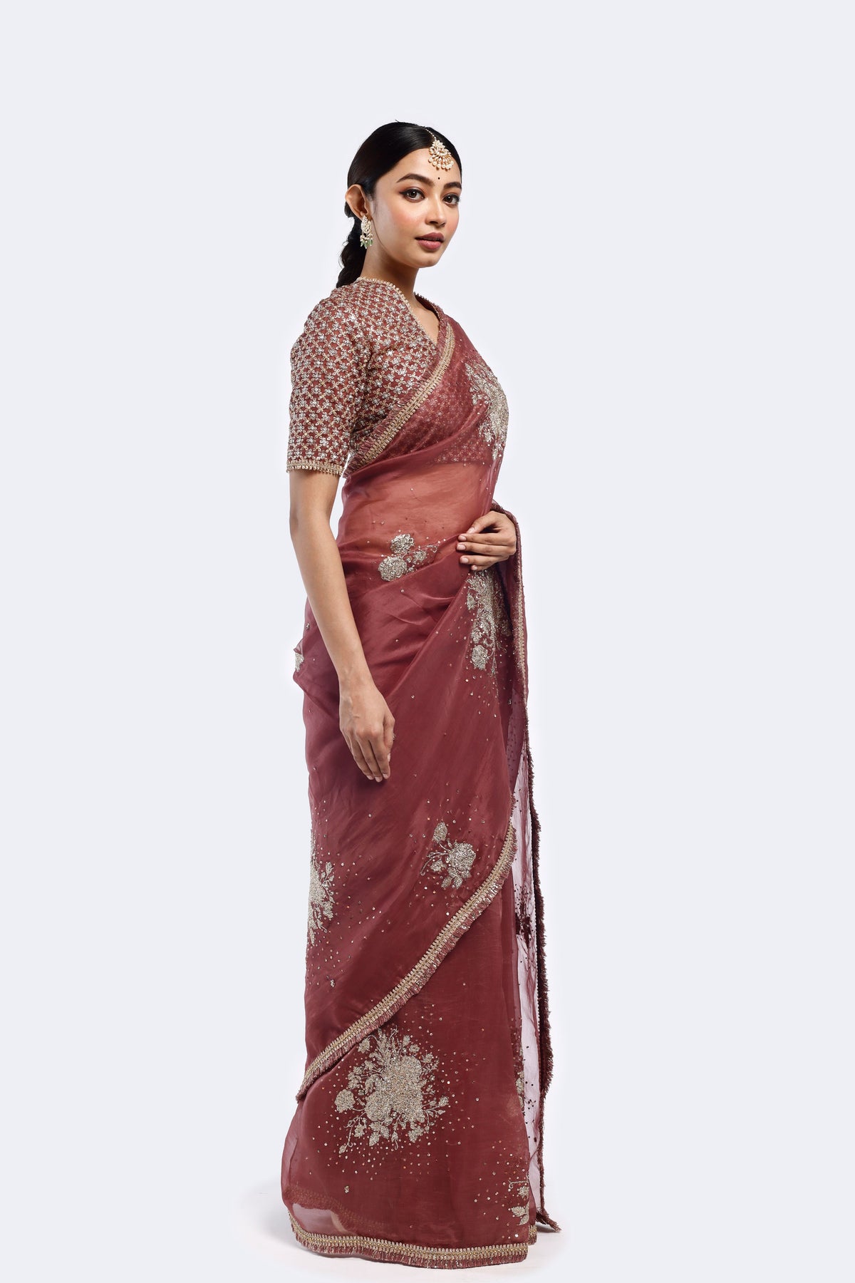 Dead Rose Saree Set