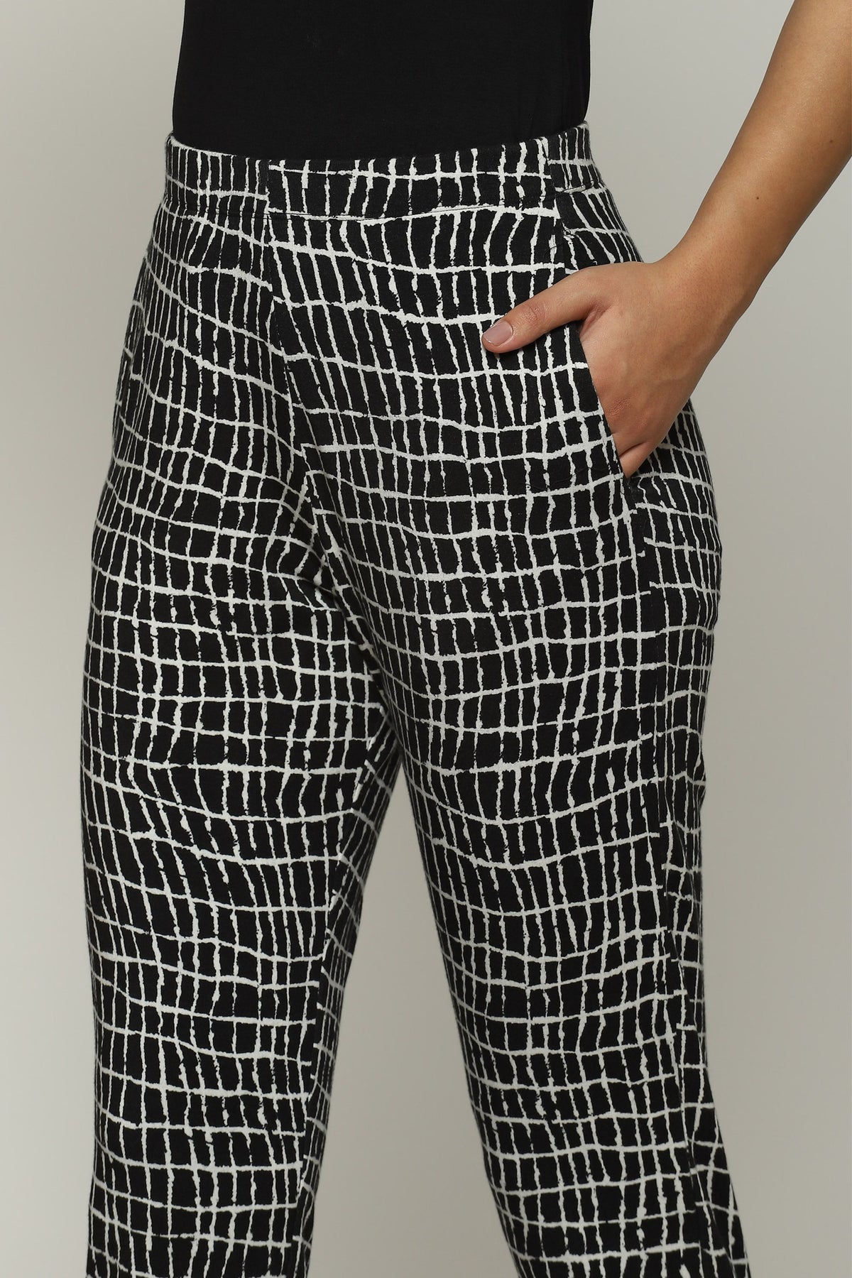 Lattice Print Trouser