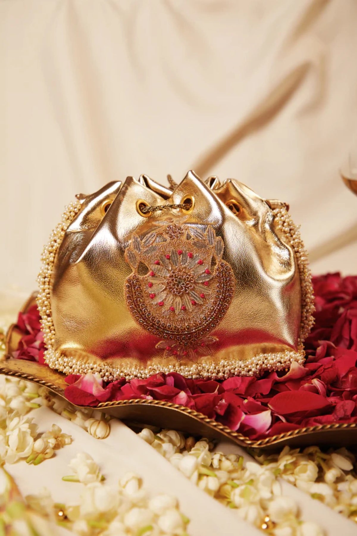 Gold Crown Potli