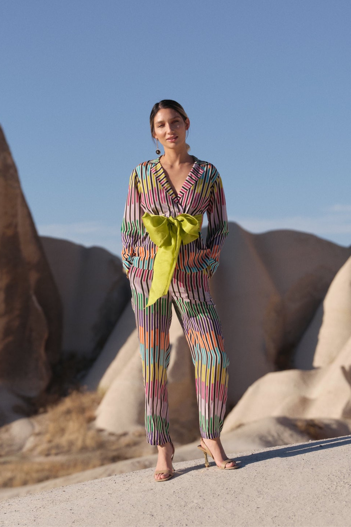 Multi Colour Blazer With Pants