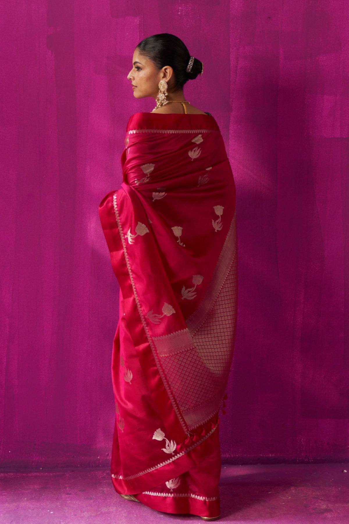 Padmini Magenta Saree