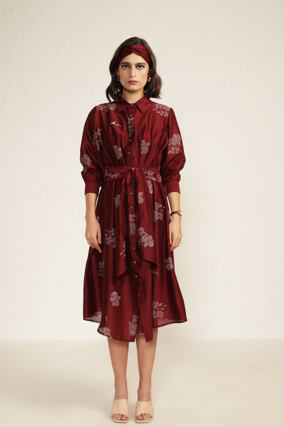 Burgandy Charles Dress