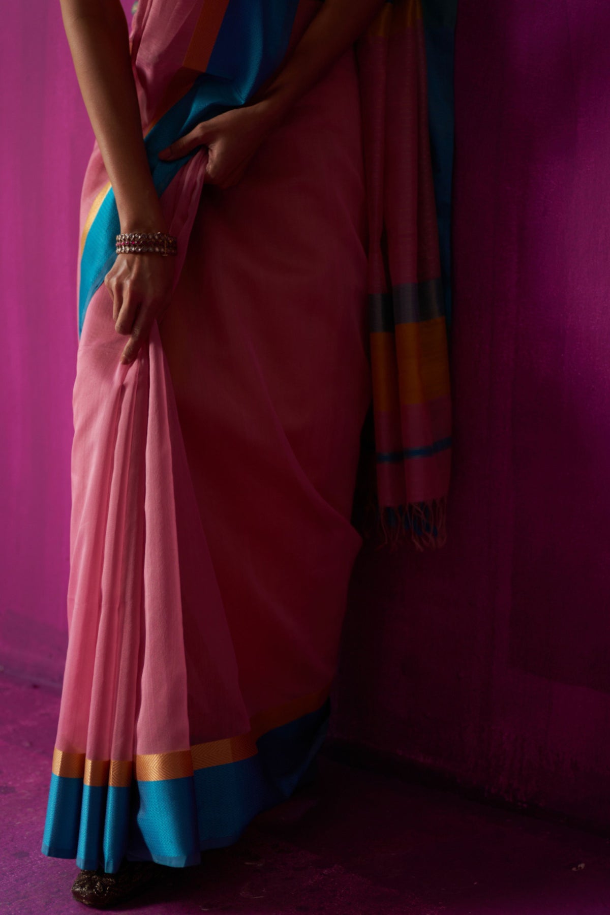 Indira Pink Saree