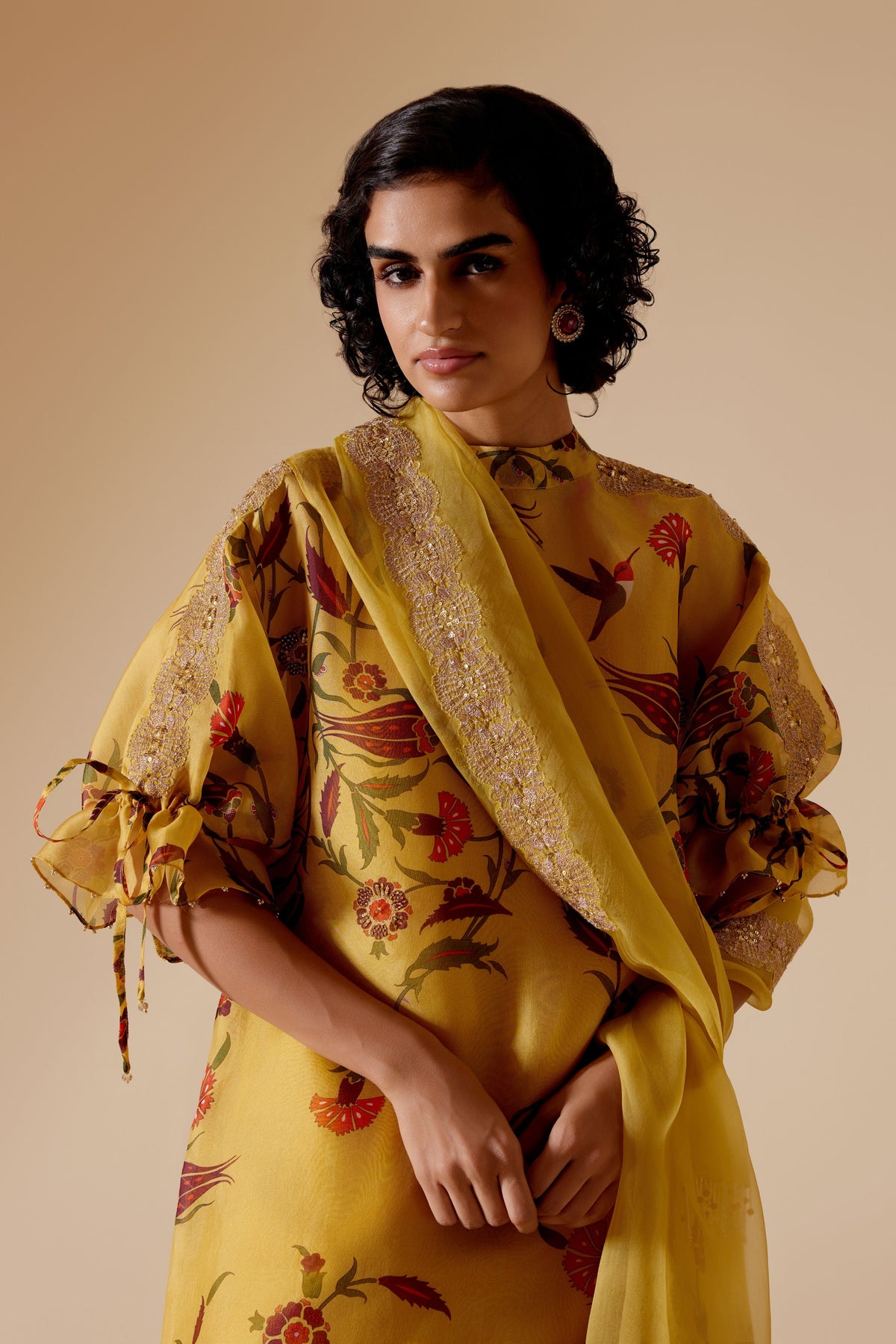 Bia Yellow Print Tunic Set