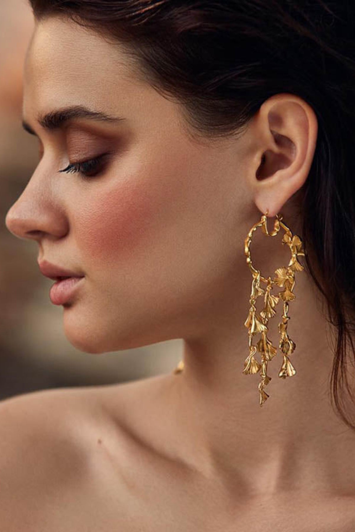 Matte Gold Earrings