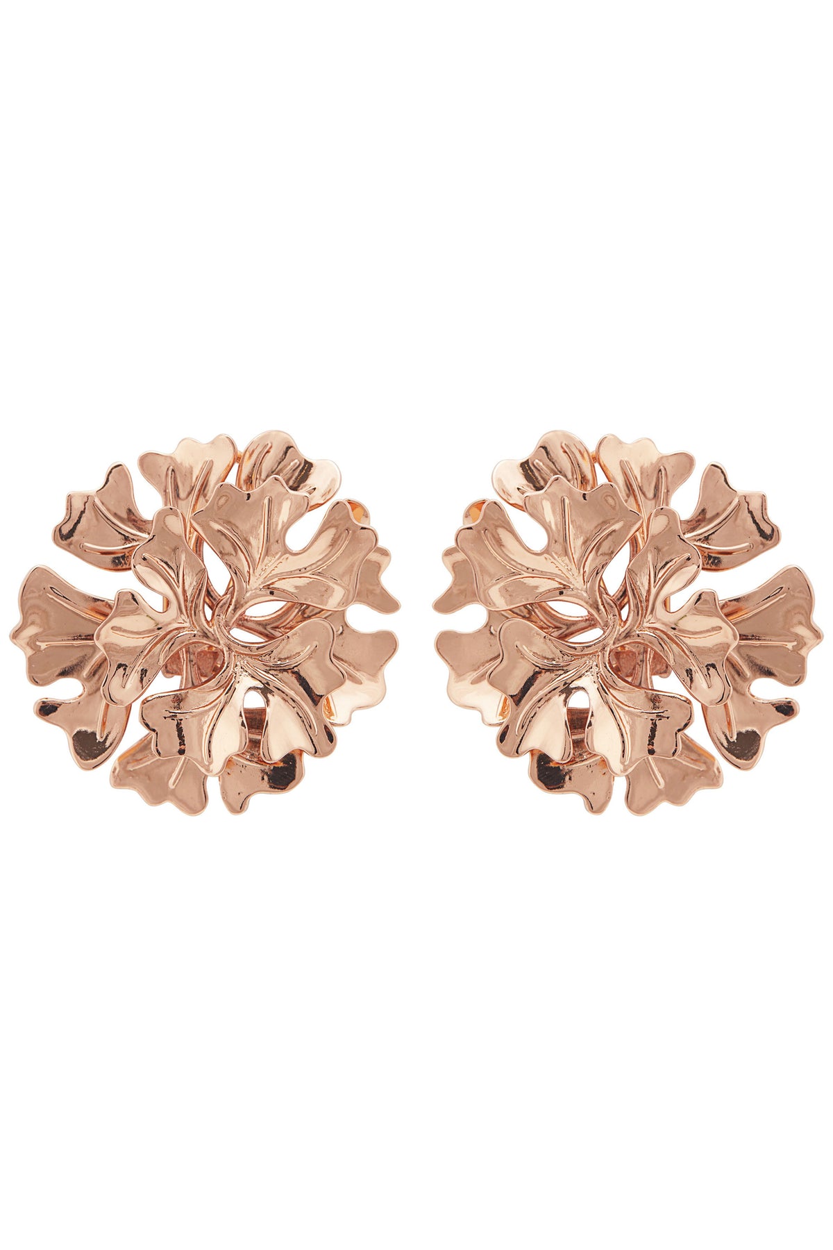 Rose gold bellis earrings