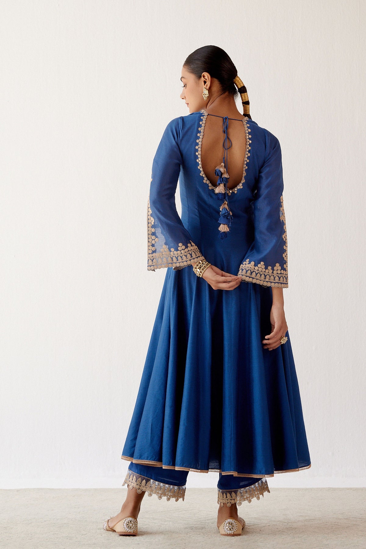 Blue Dori Embroidered Anarkali Set