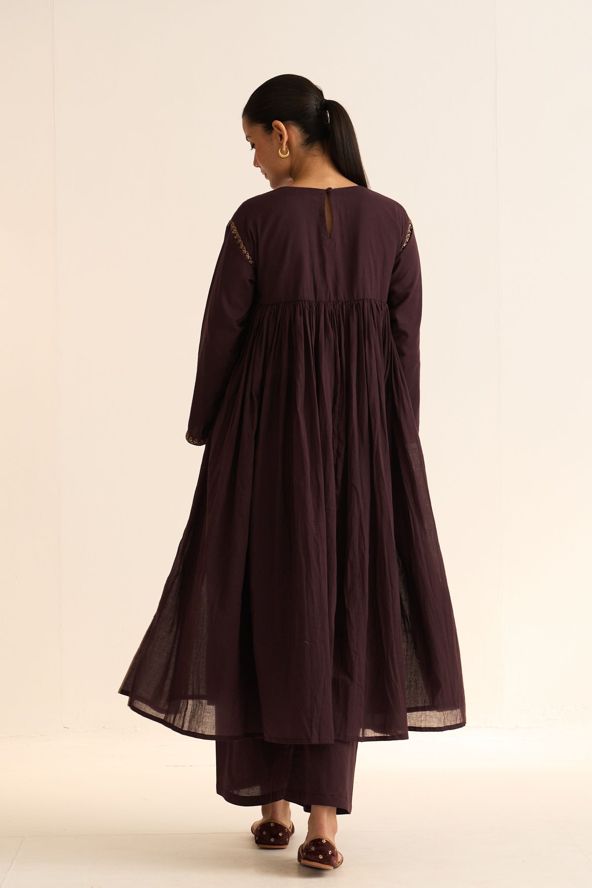 Ruhani Deep Wine Kurta