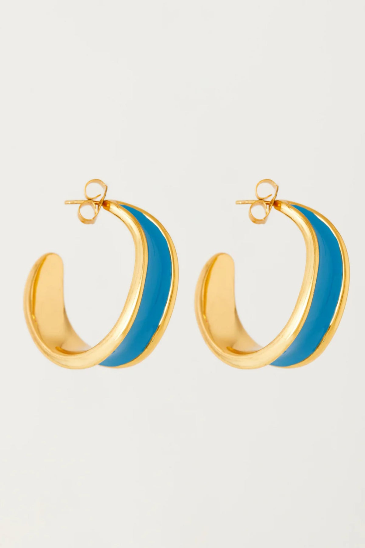 Kandy Hoops Aqua Earrings