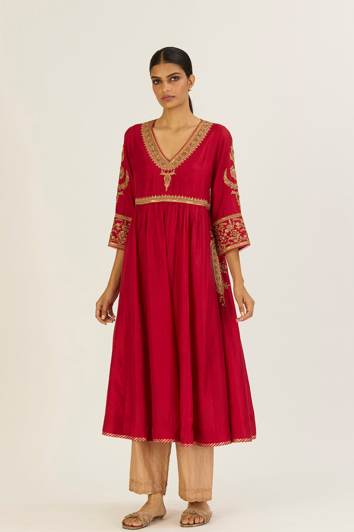 Rhea Red Kurta