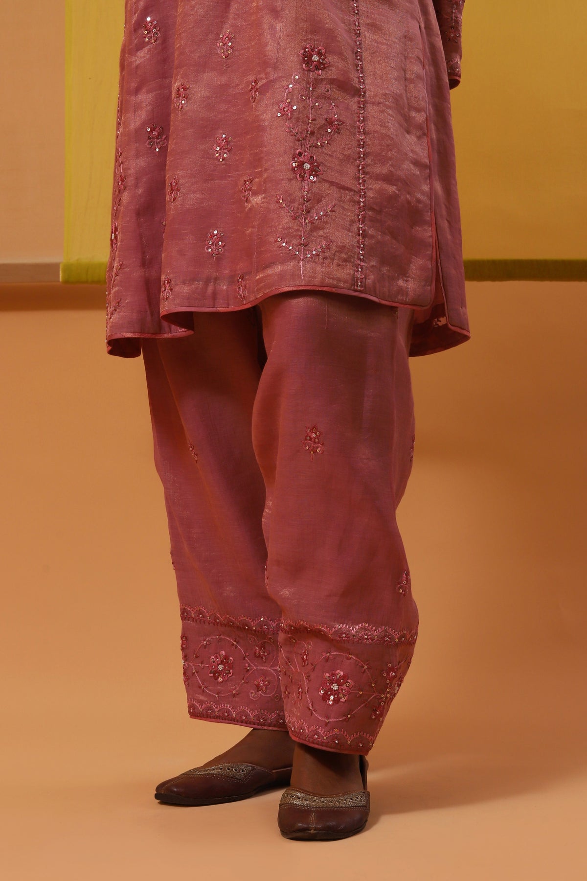 Rose Pink Short Kurta Set