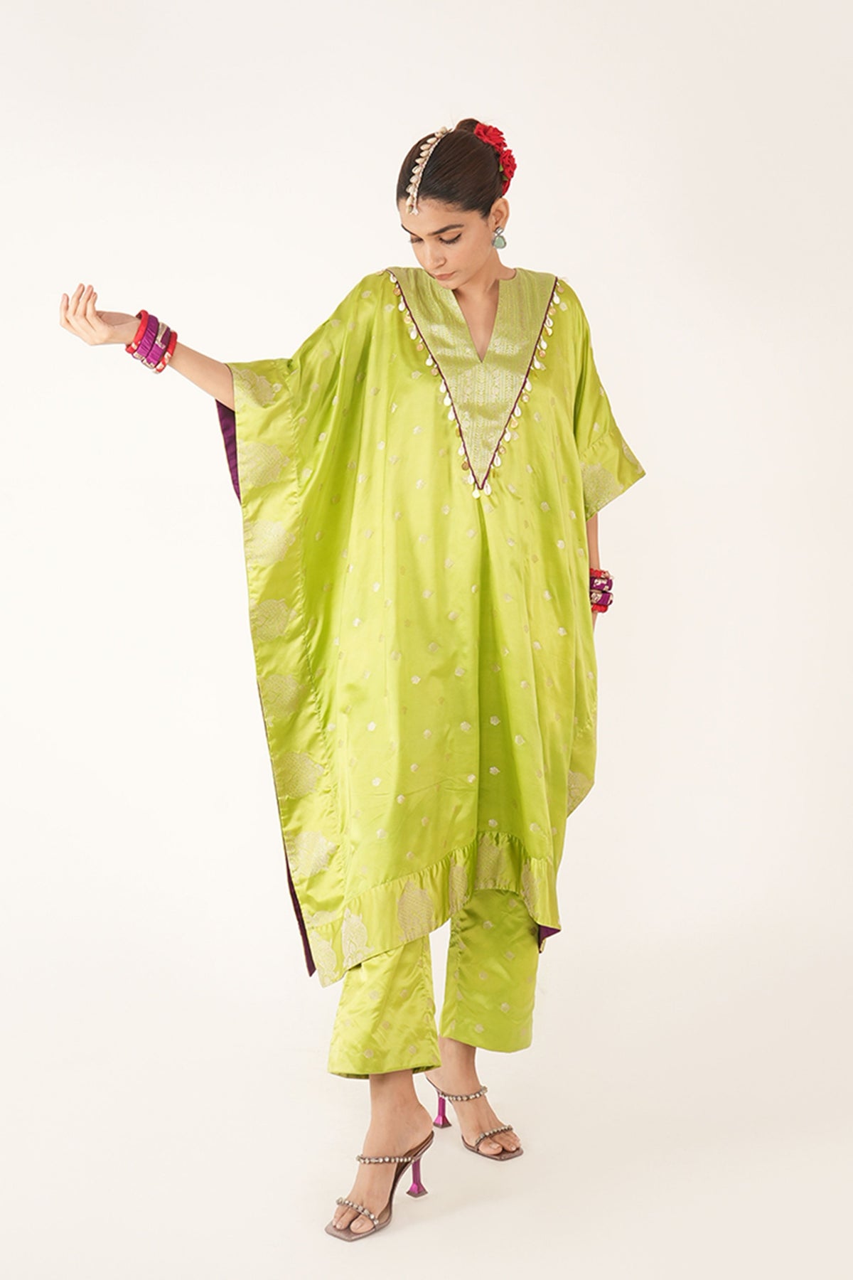 Pankhi Kaftan Kurta Set