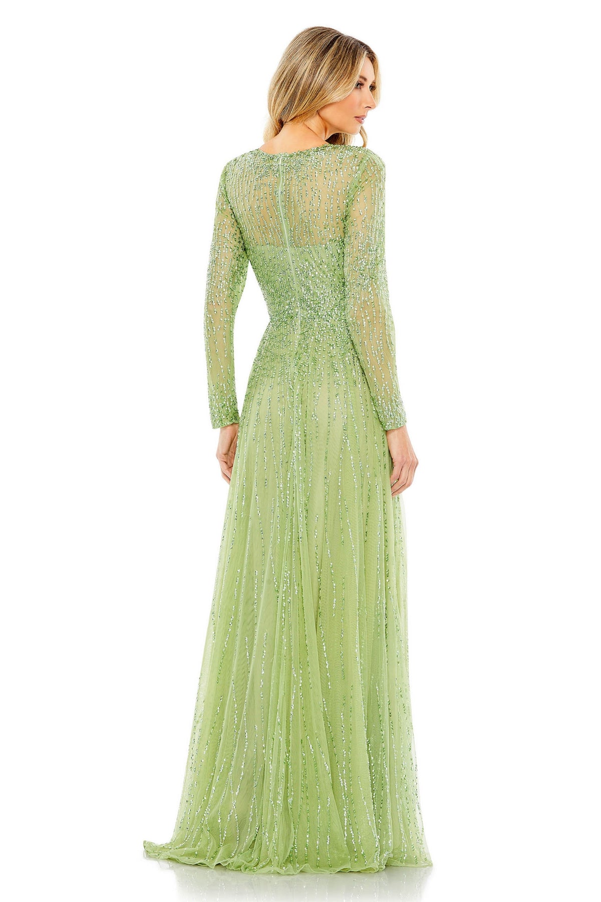 Long Sequin Sage Gown