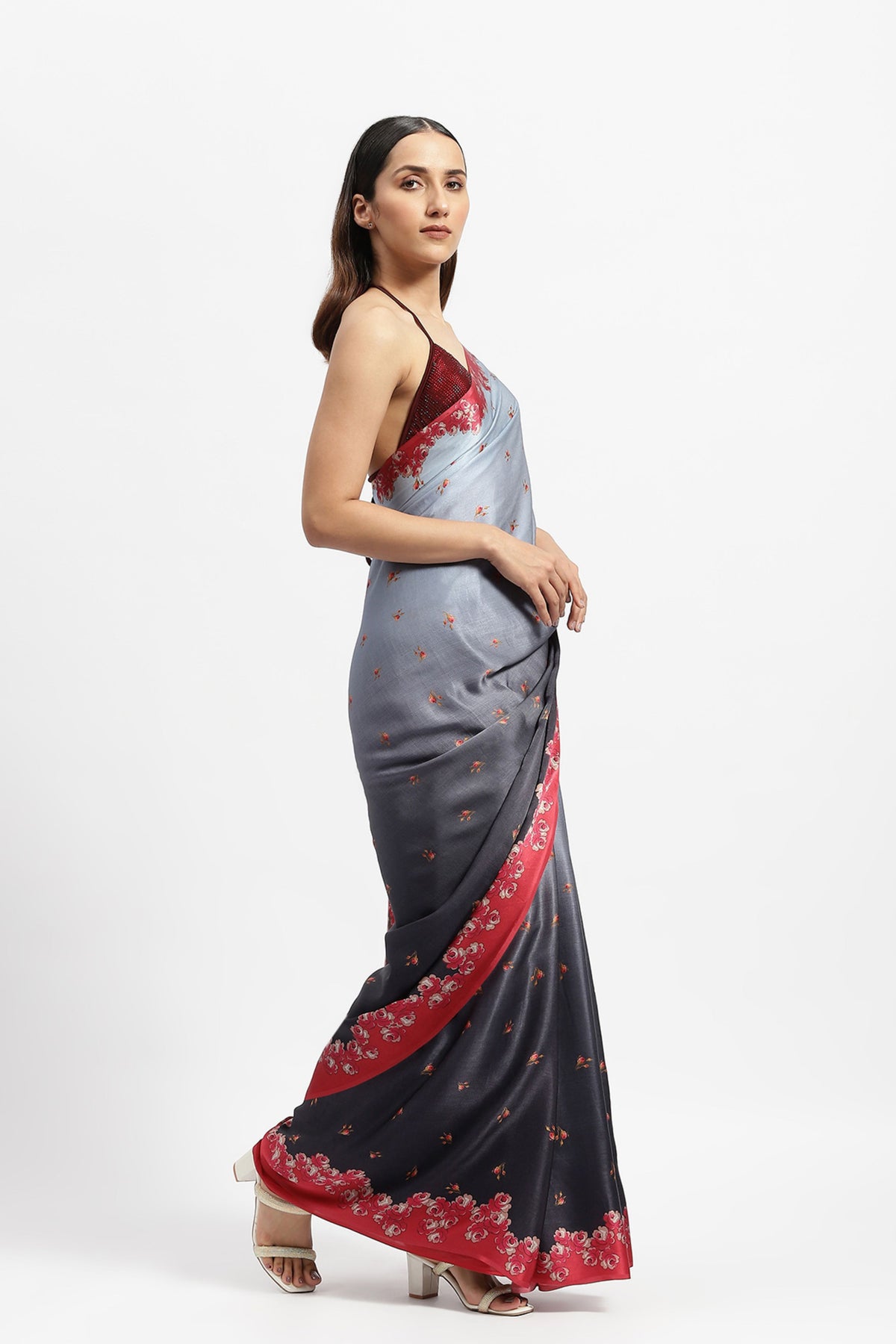 Night&#39;s Embrace Printed Saree