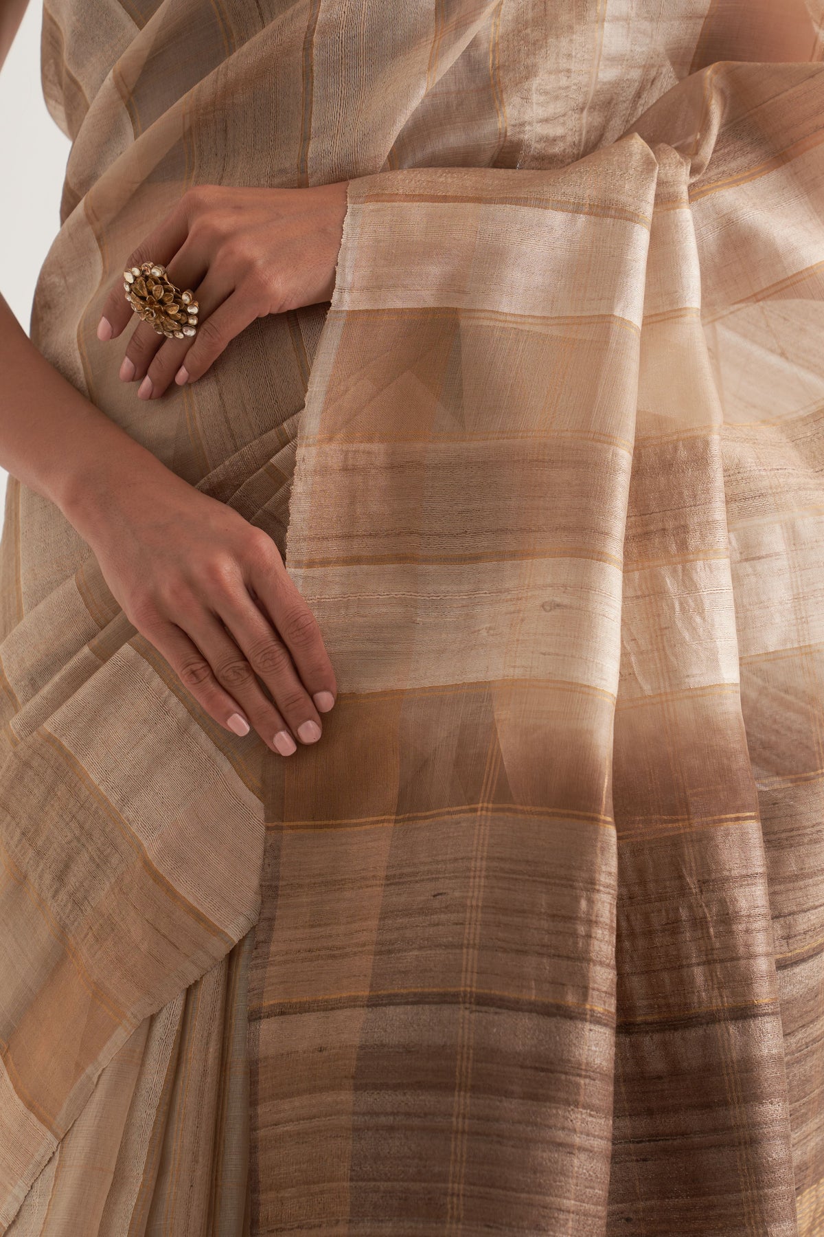 Chhavi Beige Saree