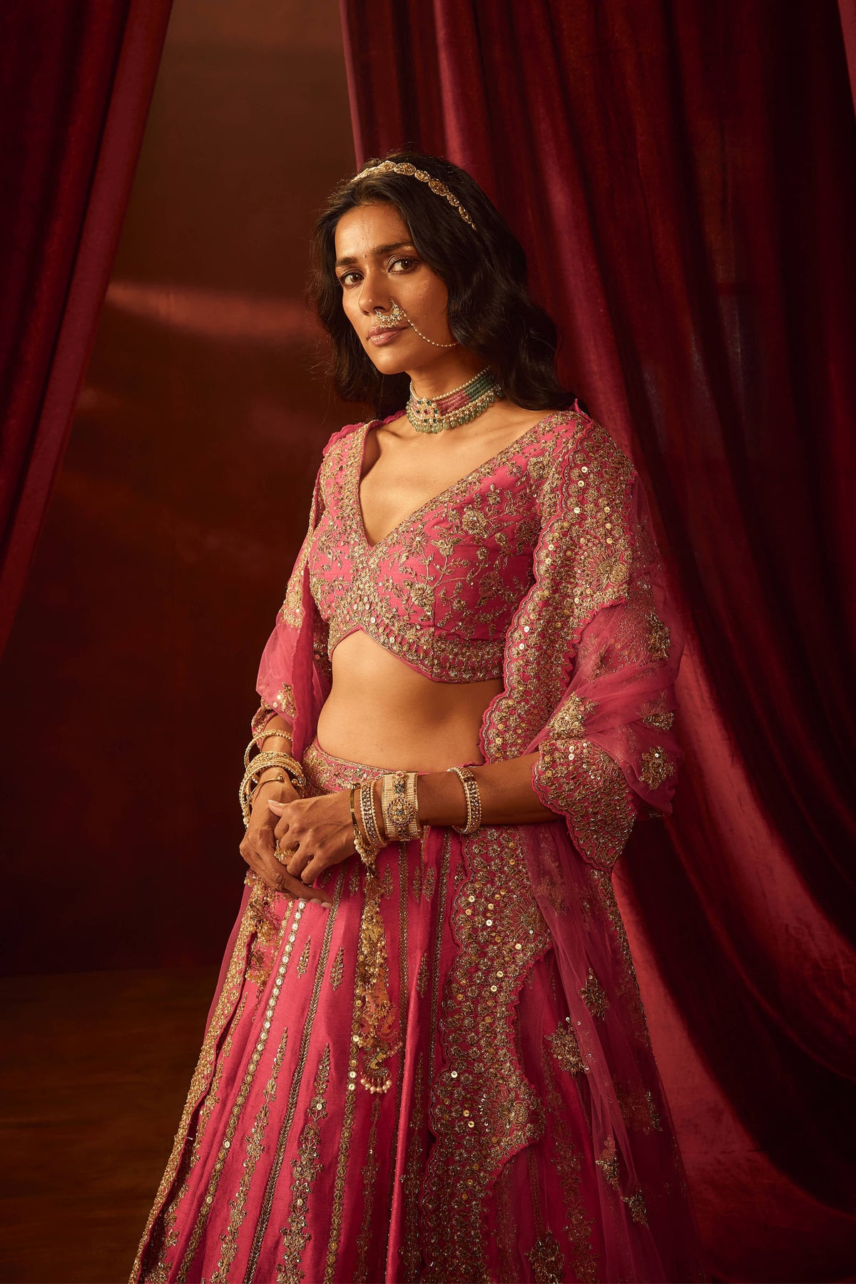 Aakruti Rani Lehenga Set