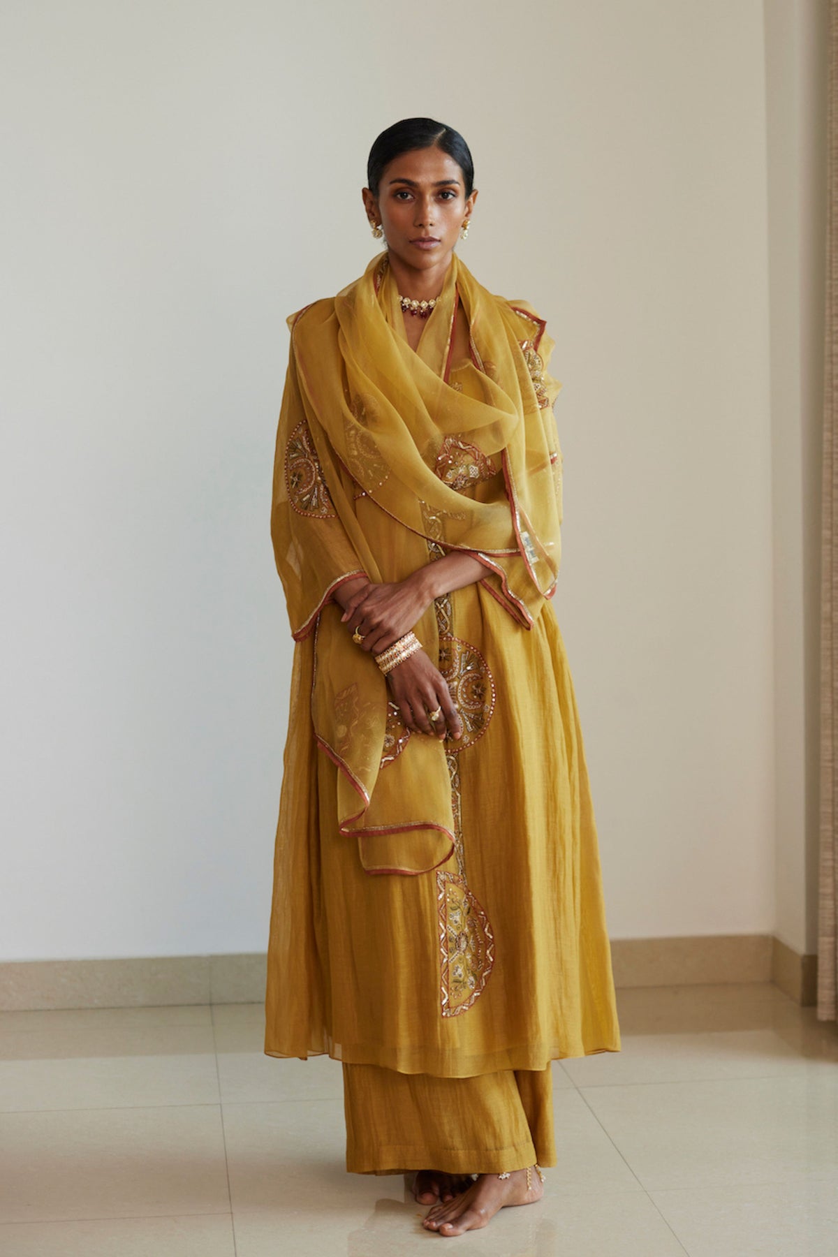 Yellow Shashi Kurta Set