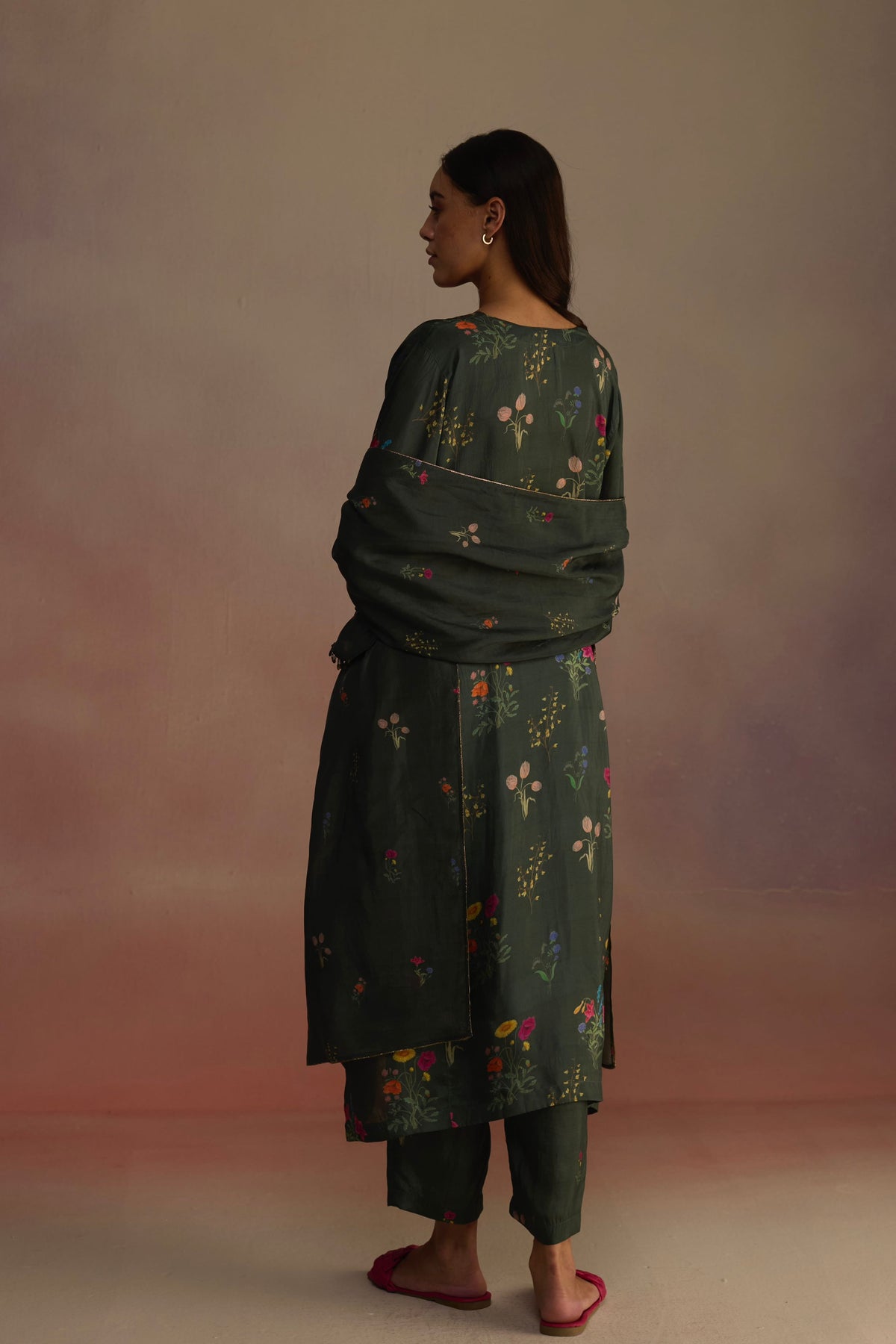 Zaira Long Green Kurta