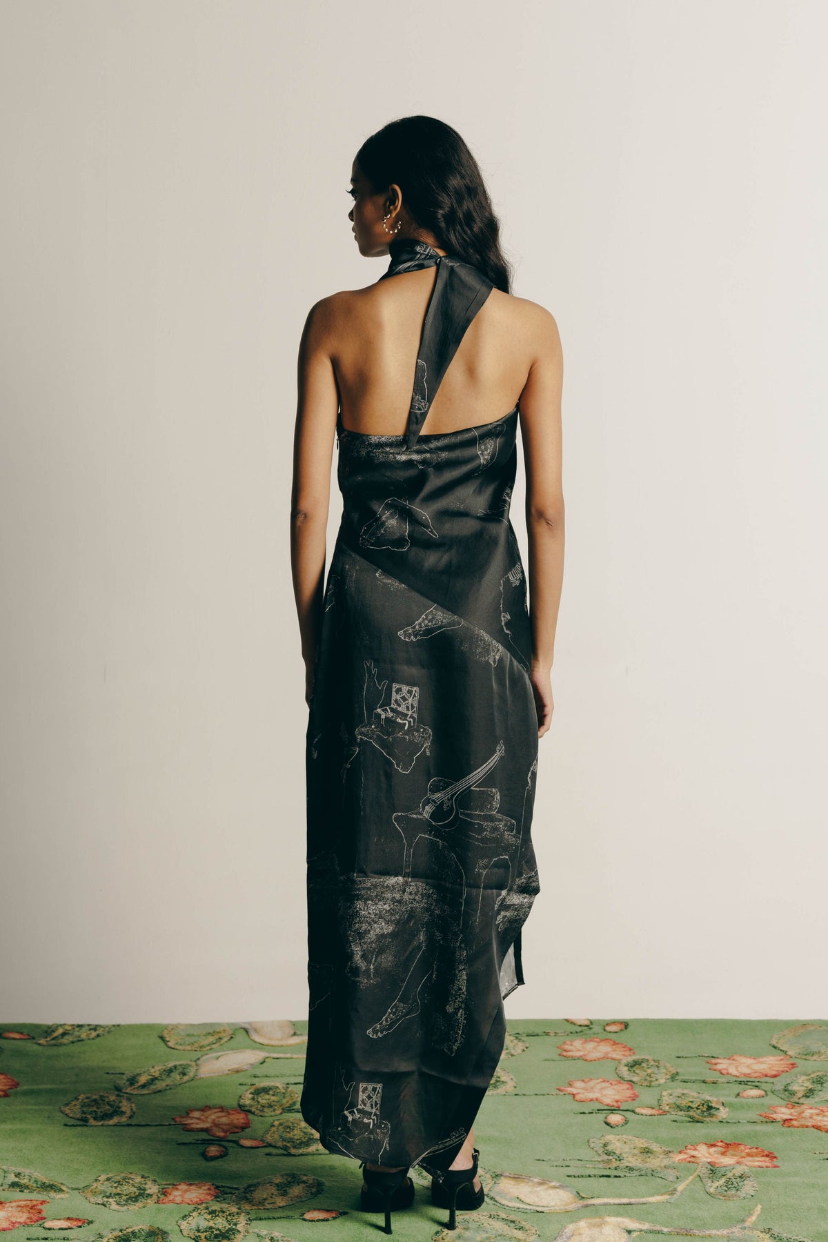 Surrealist Draped Dress